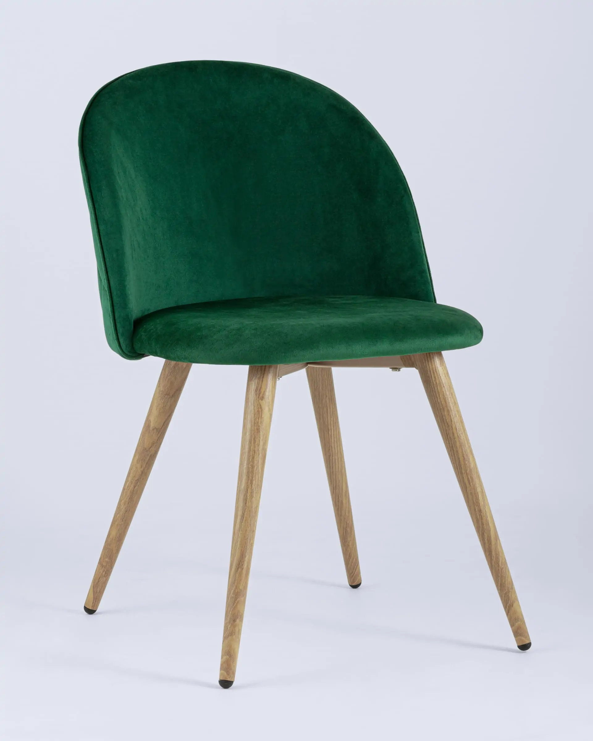 Обеденная группа стол Берген 120-180*80, 4 стула Лион велюр с ромбами зеленый