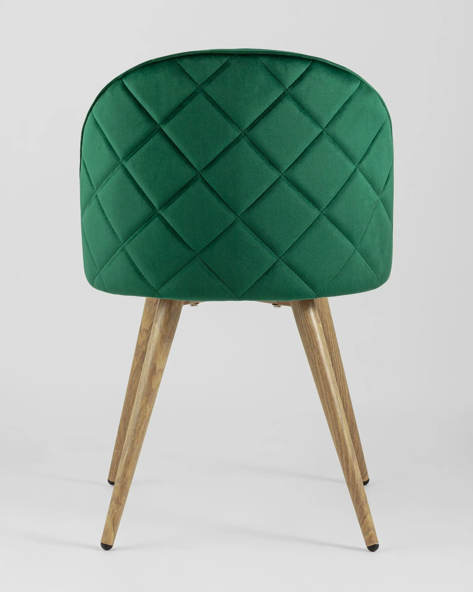 Обеденная группа стол Берген 120-180*80, 4 стула Лион велюр с ромбами зеленый