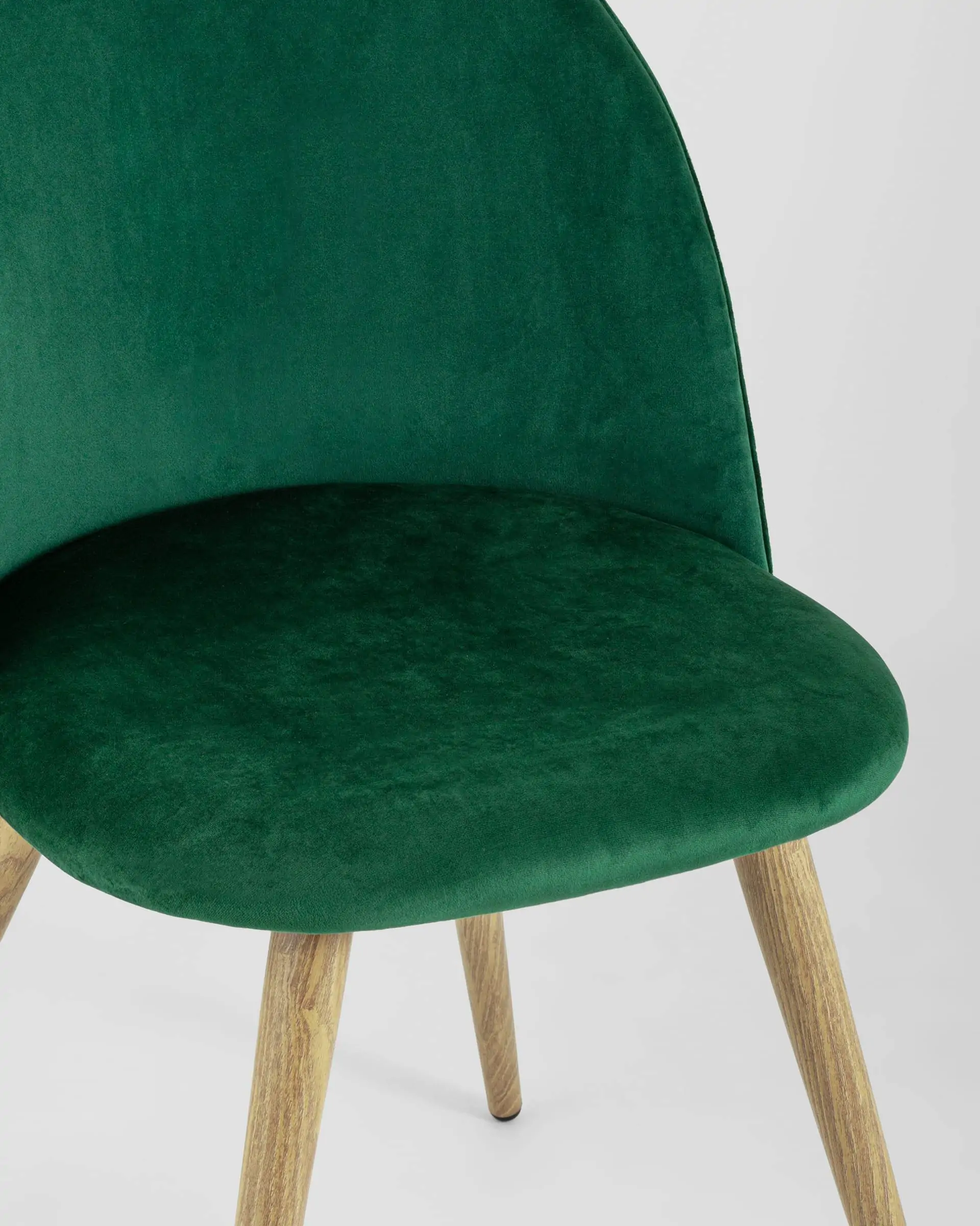 Обеденная группа стол Берген 120-180*80, 4 стула Лион велюр с ромбами зеленый