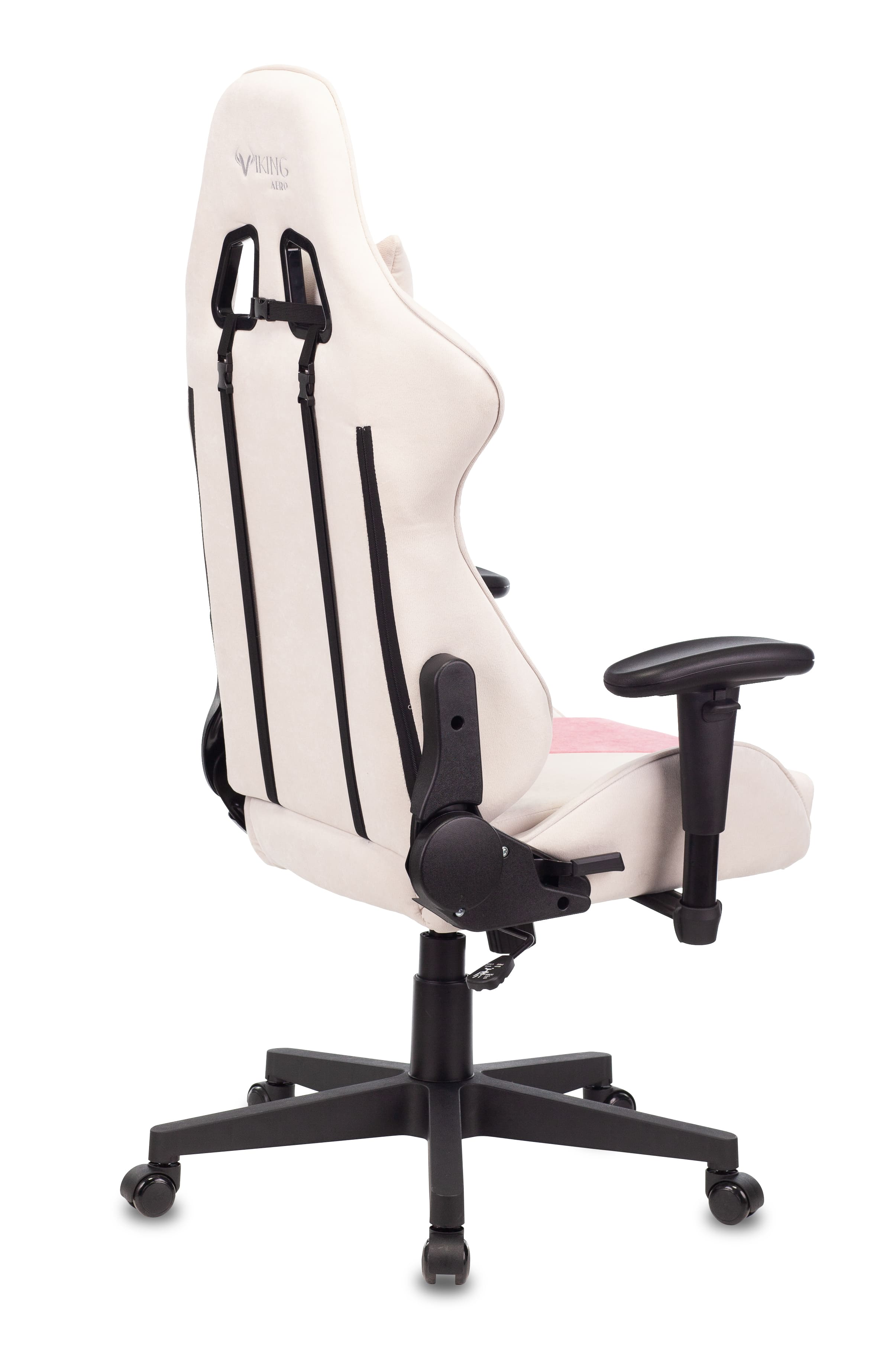 Кресло игровое Бюрократ VIKING X белый/розовый