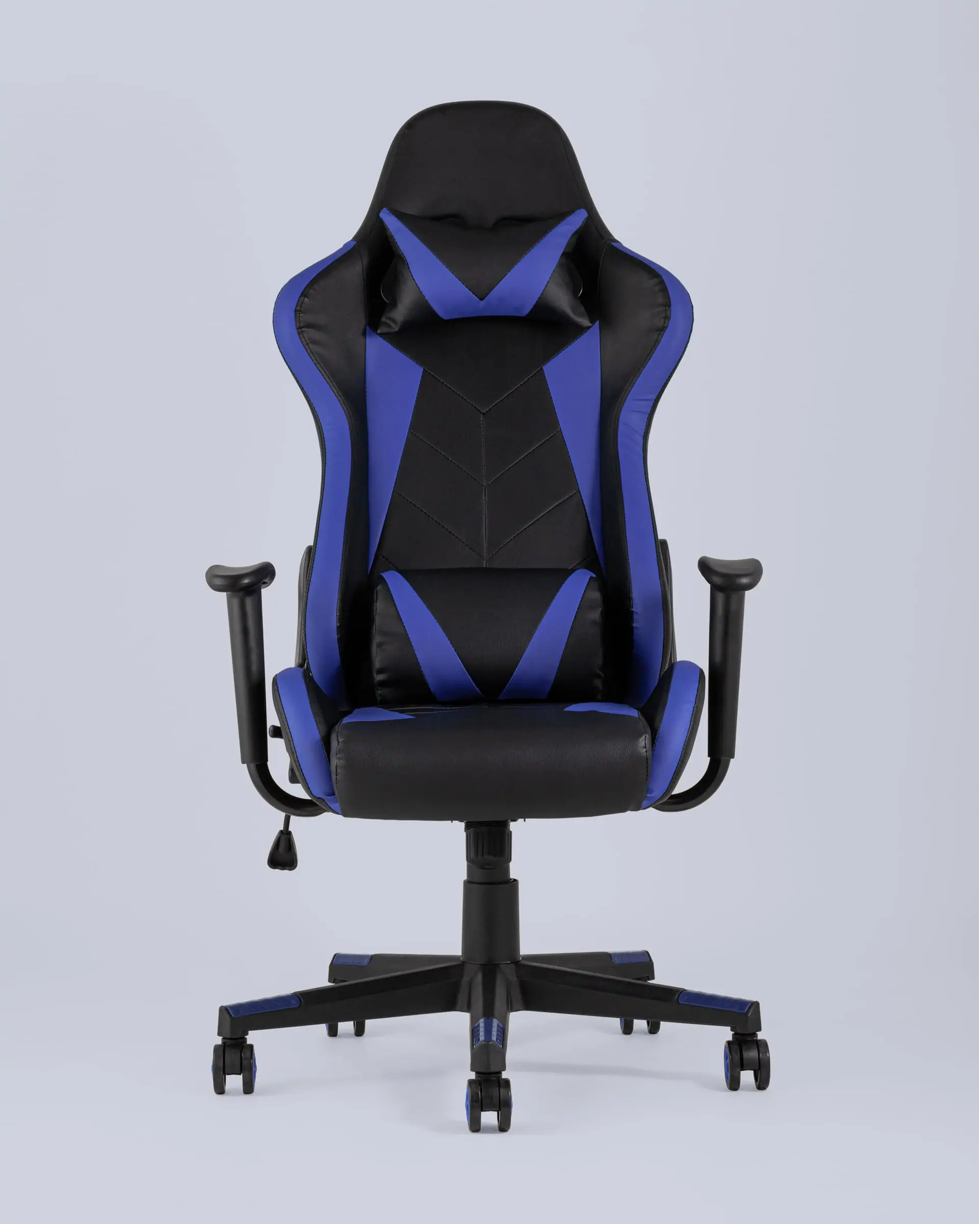 Кресло игровое TopChairs Gallardo синее с подушкой