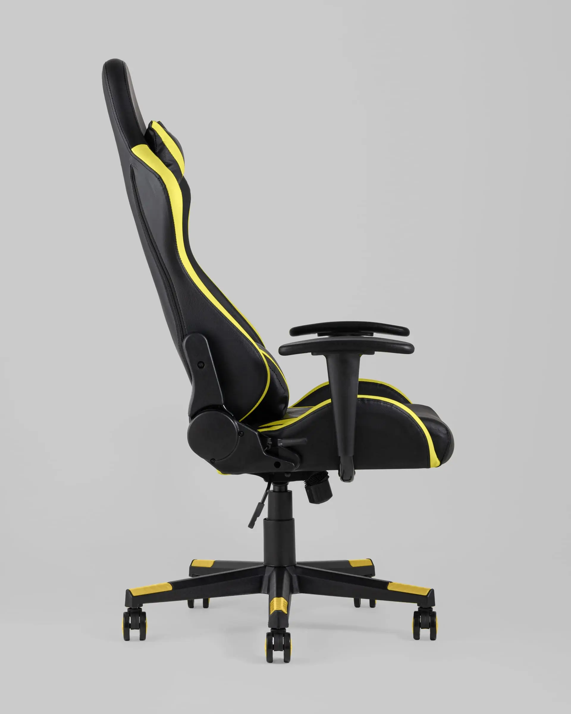 Кресло игровое TopChairs Gallardo желтое с подушкой