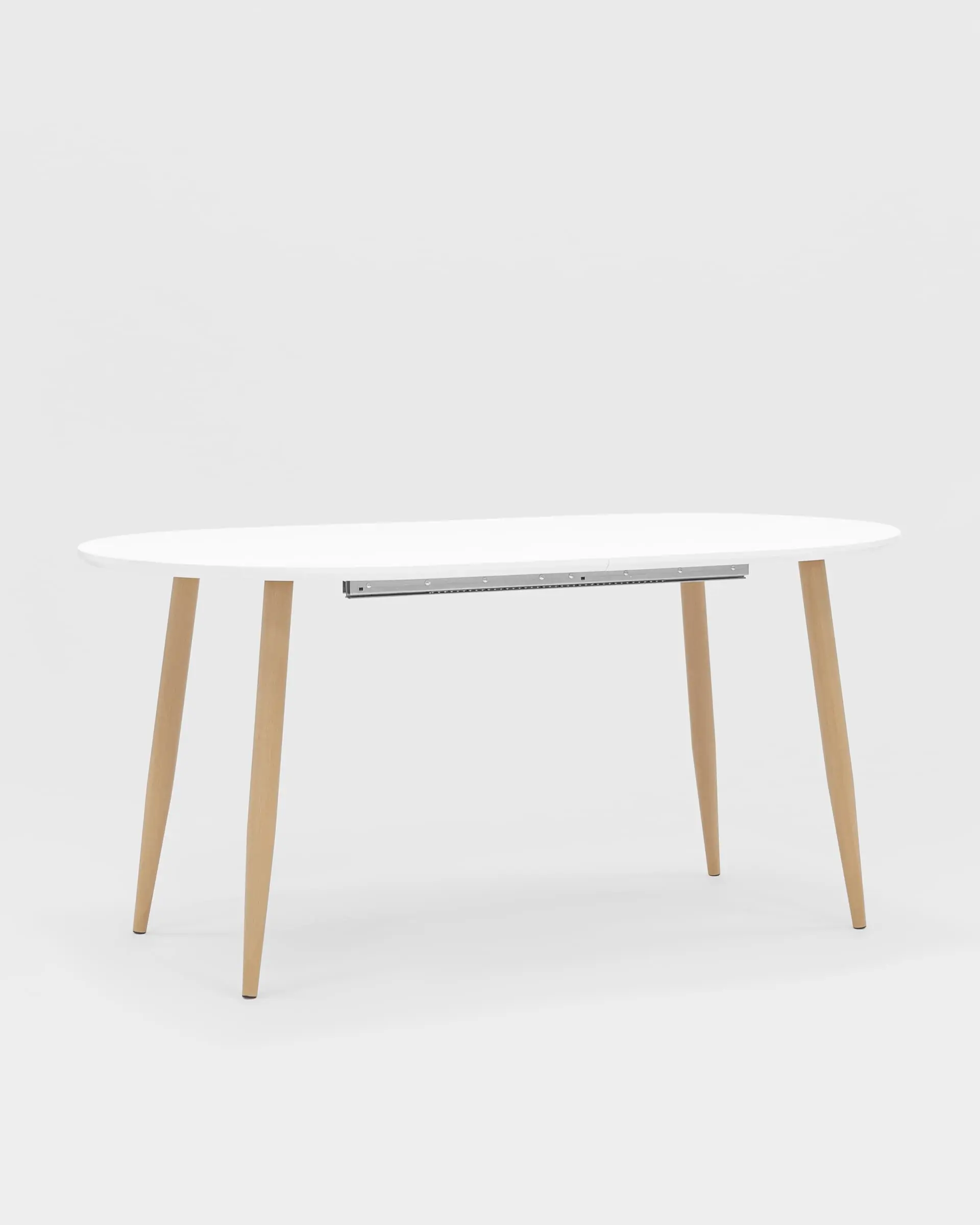 Обеденная группа стол Берген 160-220*90, 6 cтульев Лион велюр с ромбами аквамарин