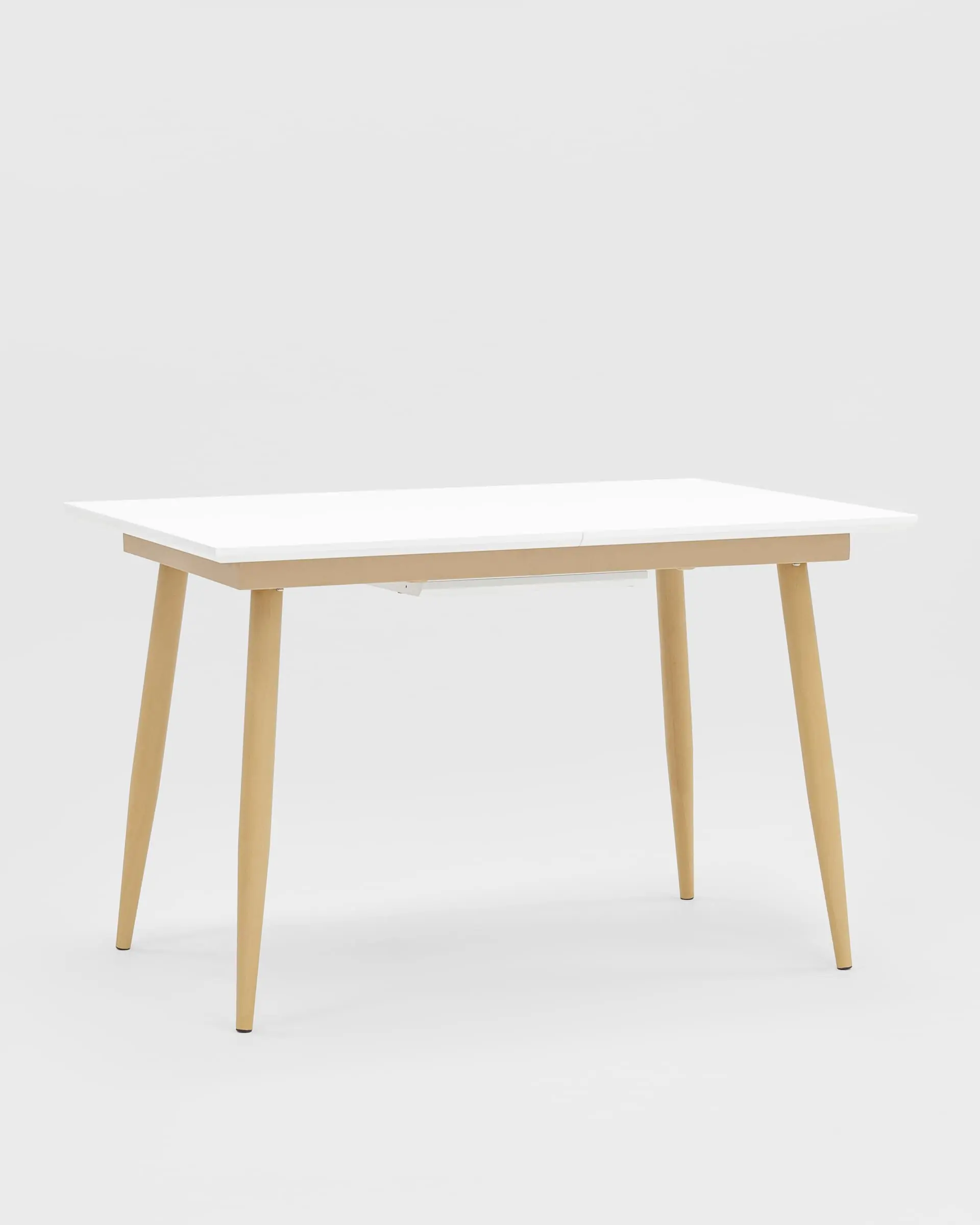 Обеденная группа стол Стокгольм 120-160*80, 4 стула Валенсия велюр фисташковый