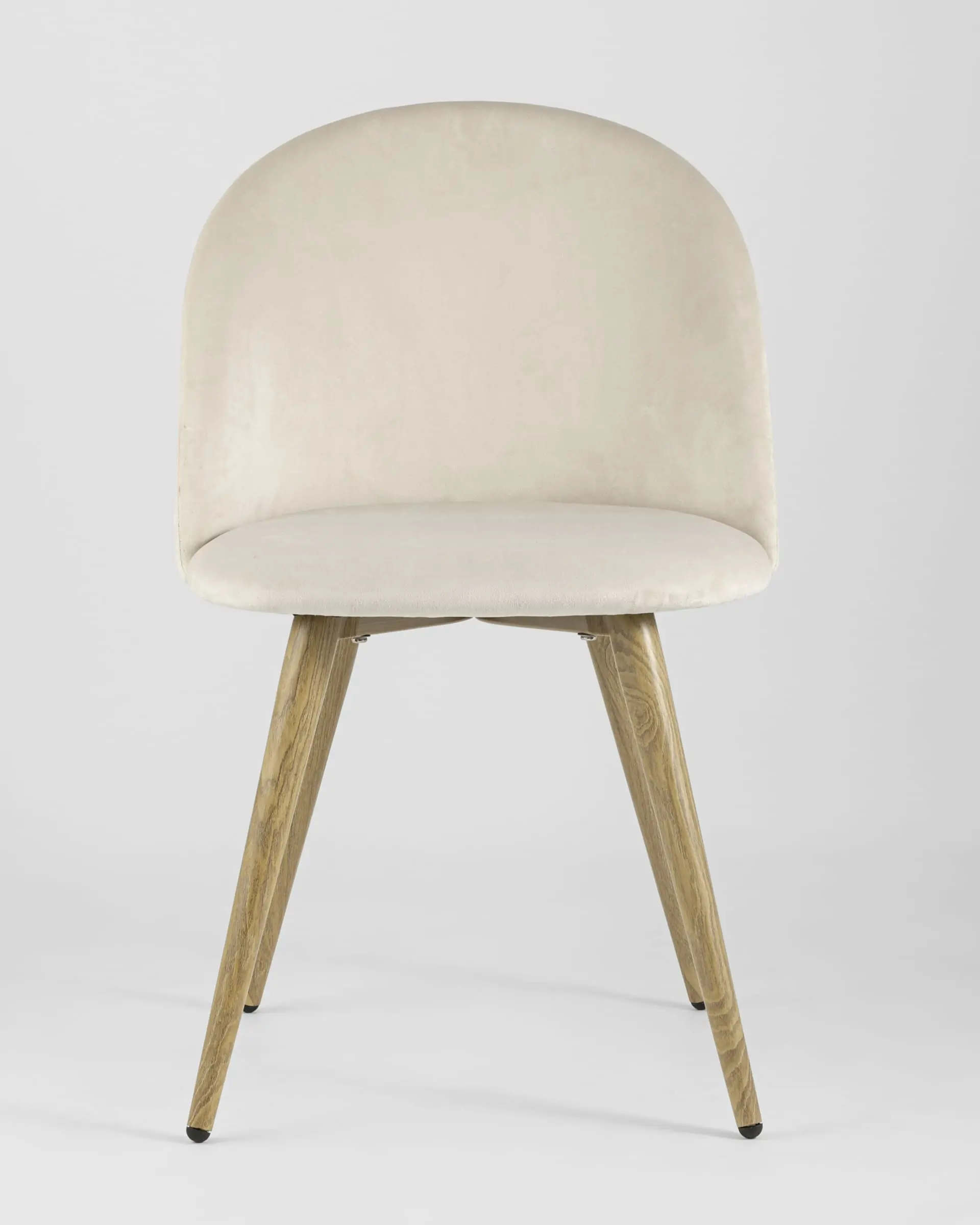 Обеденная группа стол Берген 120-180*80, 4 стула Лион велюр кремовый