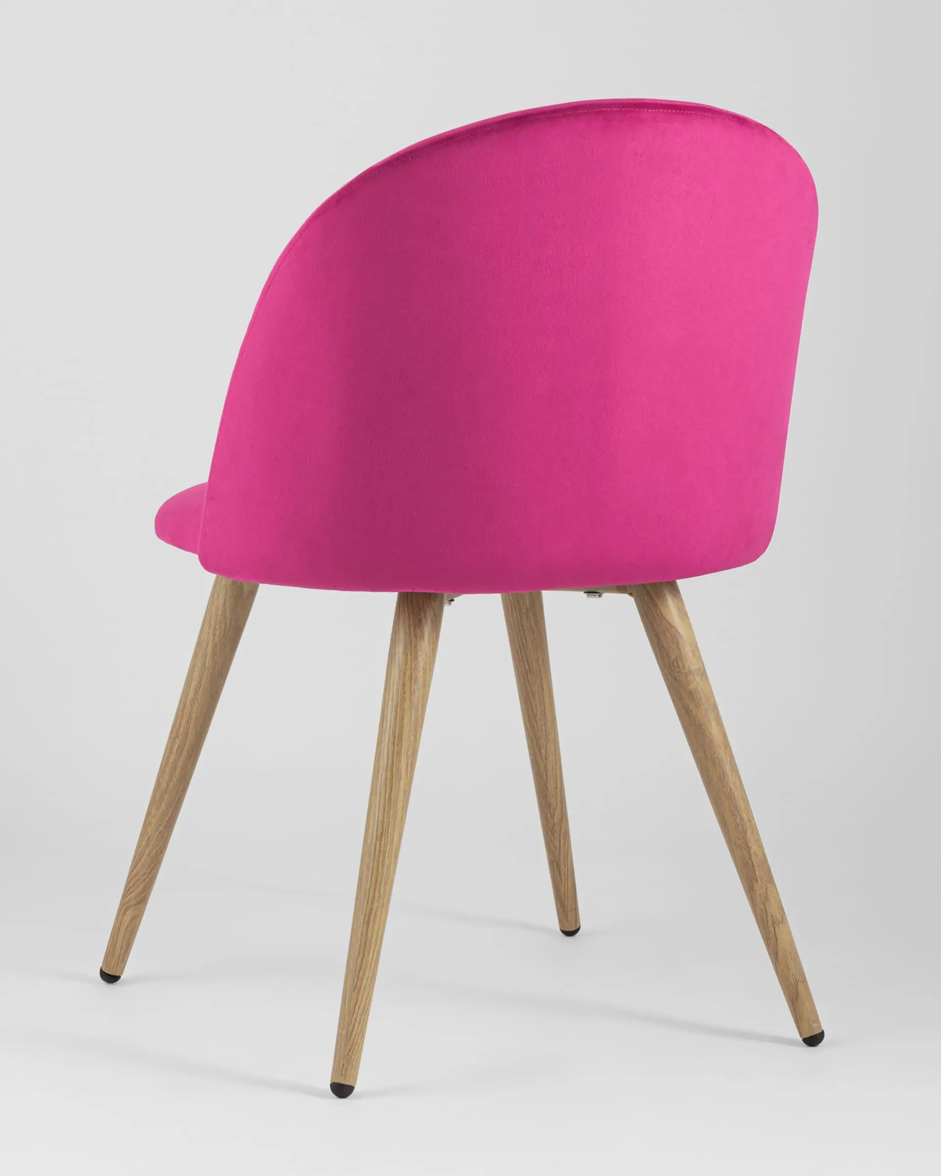 Обеденная группа стол Стокгольм 120-160*80, 4 стула Лион велюр розовый