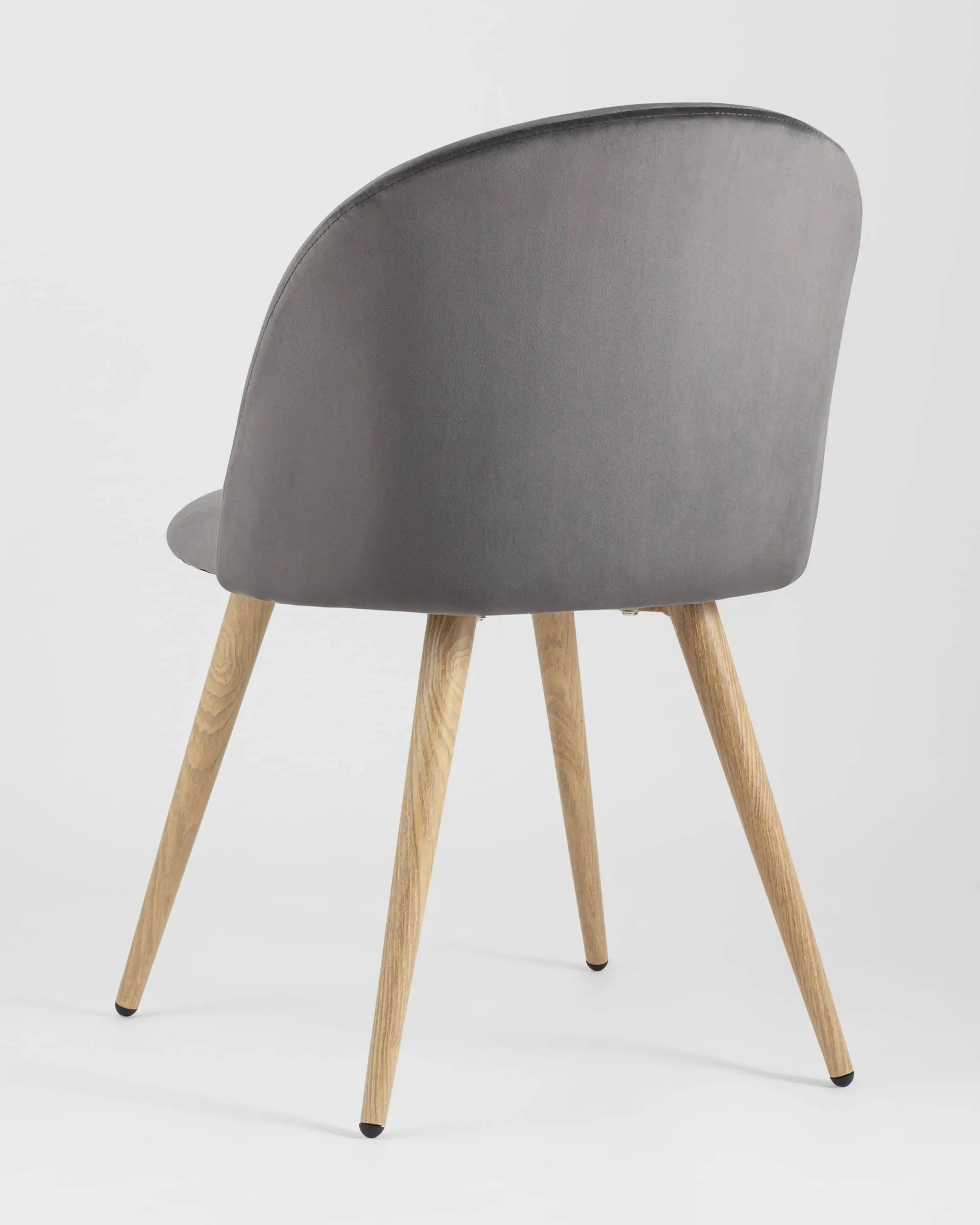 Обеденная группа стол Берген 120-180*80, 4 стула Лион велюр серый