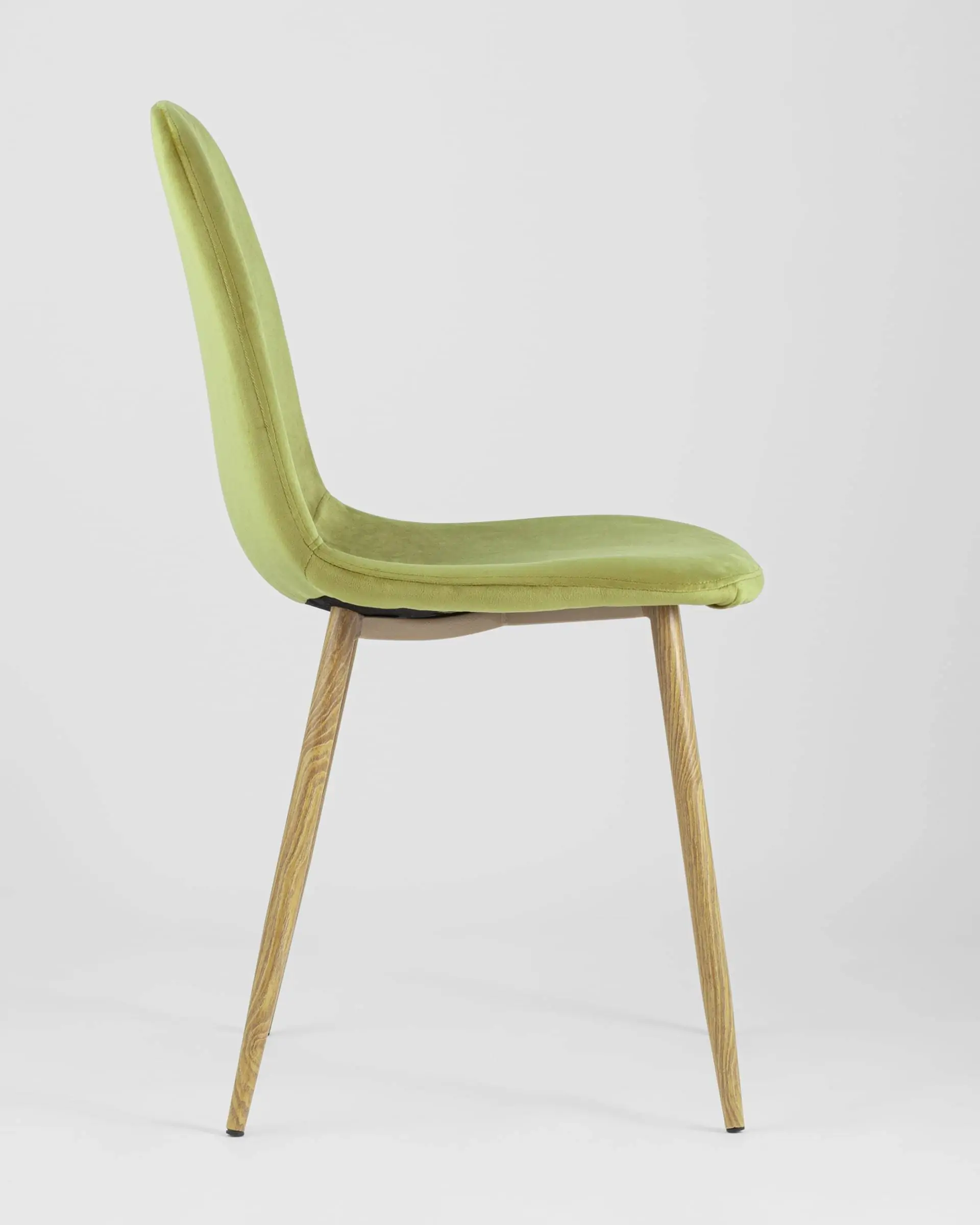 Обеденная группа стол Стокгольм 120-160*80, 4 стула Валенсия велюр фисташковый