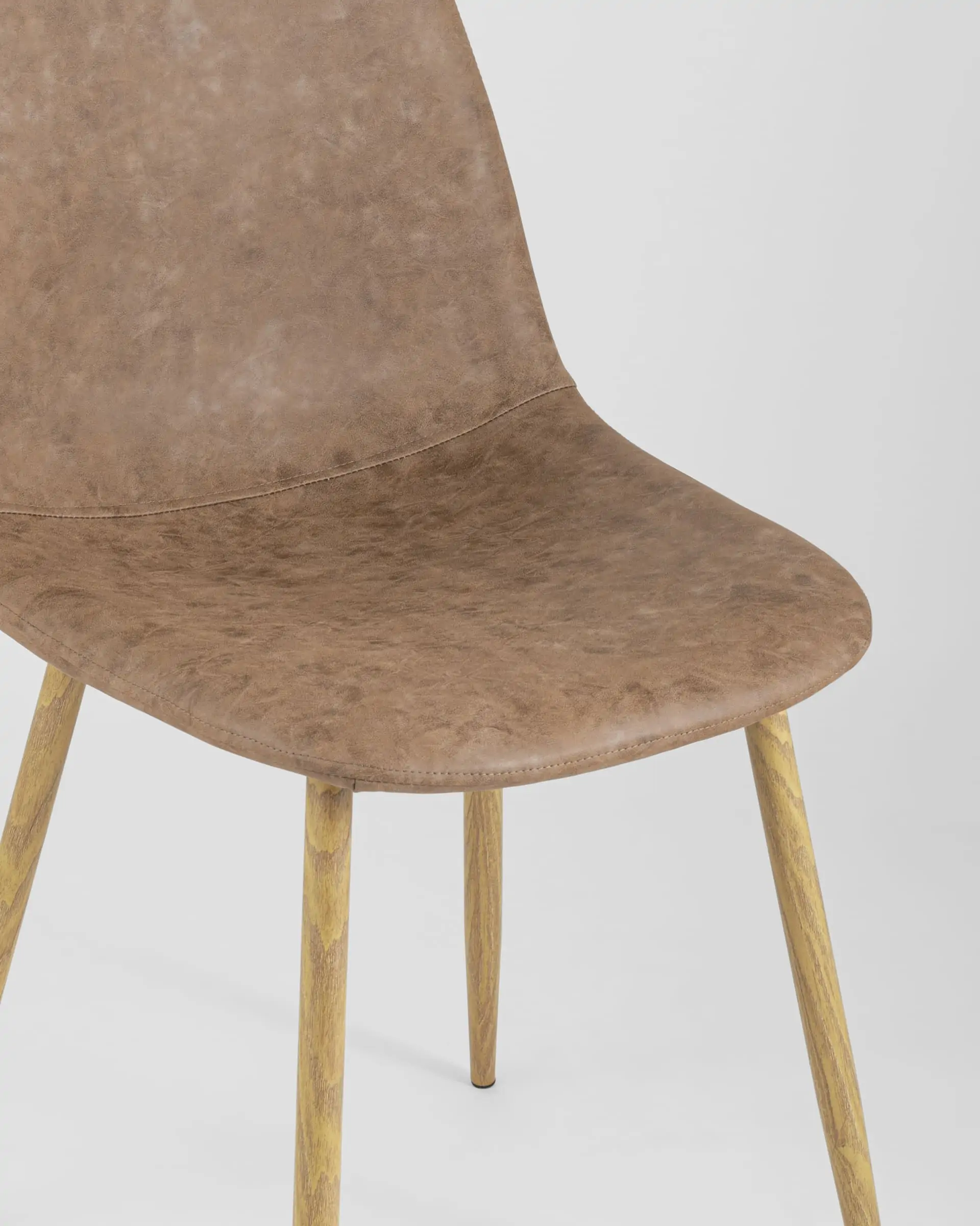 Обеденная группа стол Берген 120-180*80, 4 стула Валенсия винтаж коричневый