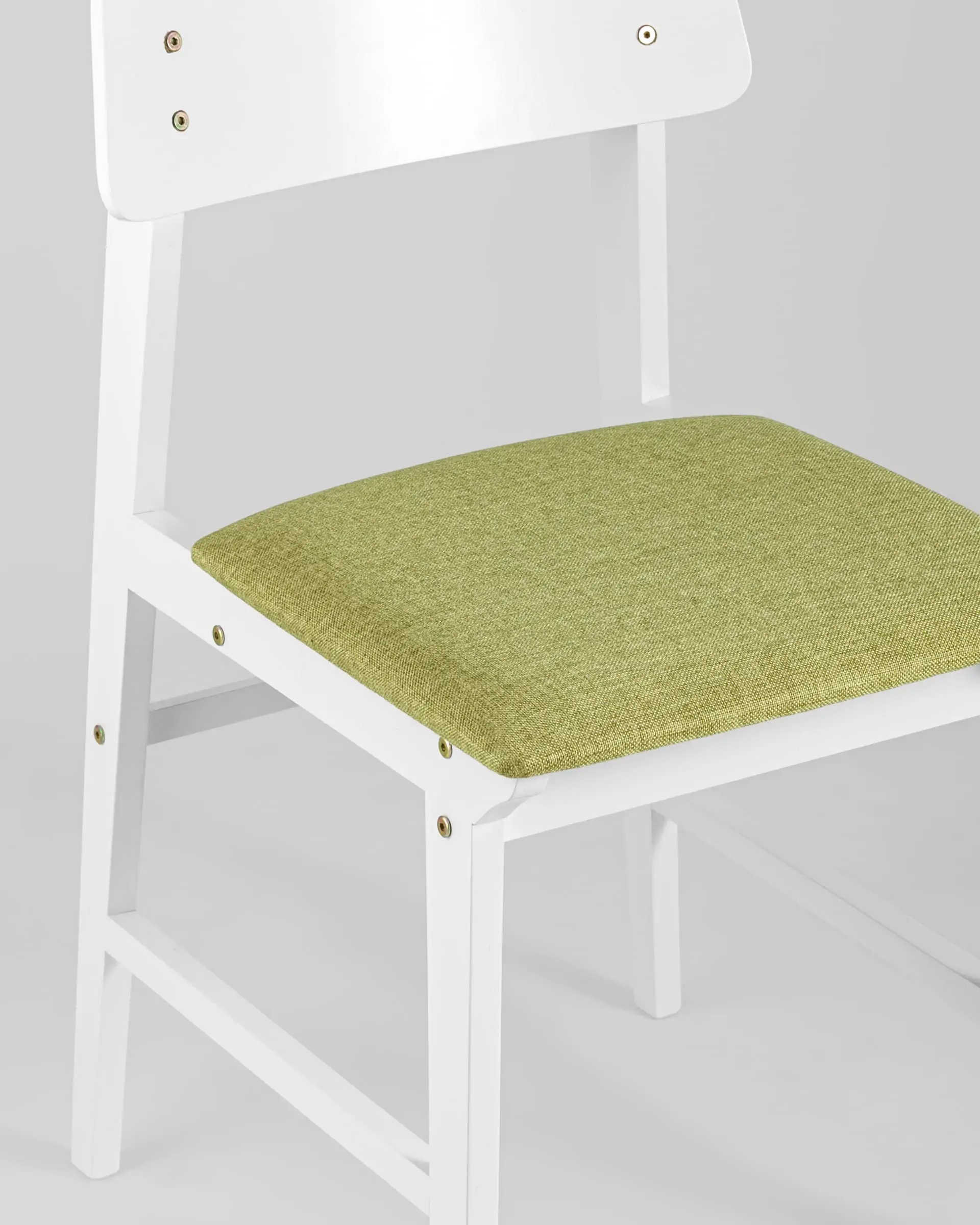 Обеденная группа стол GUDI 120*75 белый, стулья ODEN WHITE оливковые 4 шт.