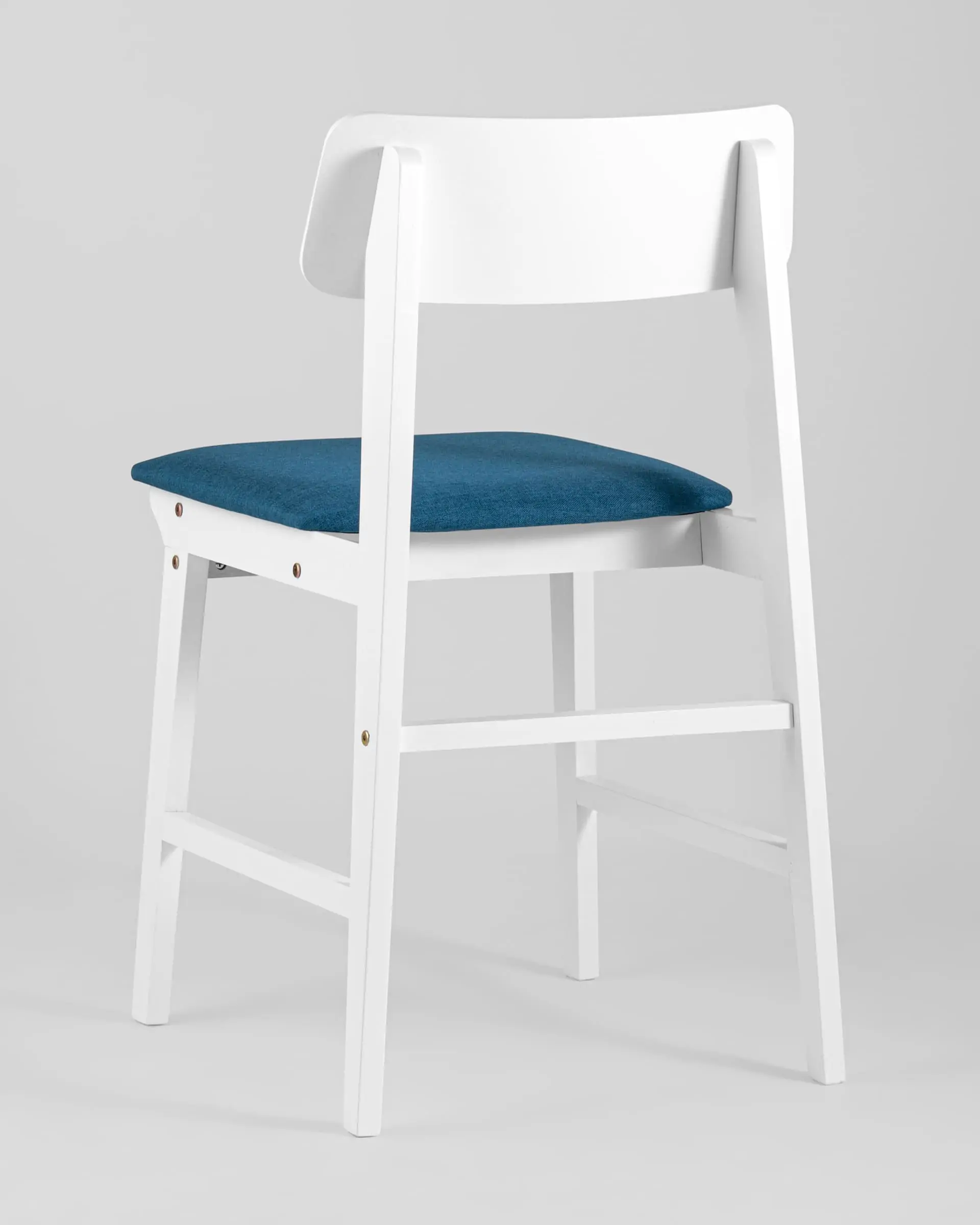 Обеденная группа стол GUDI 120*75 белый, стулья ODEN WHITE синие 4 шт.