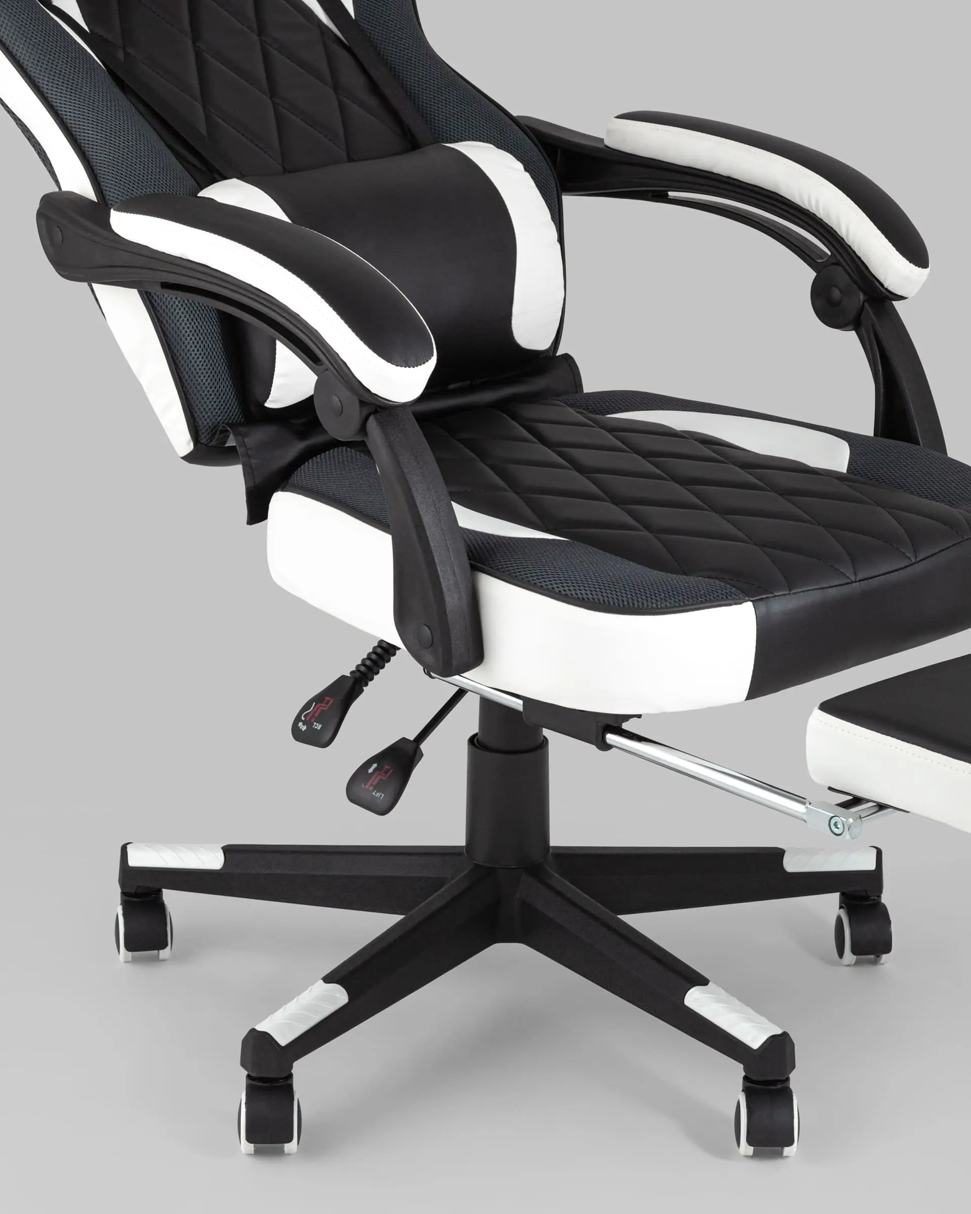 Кресло игровое TopChairs Virage черно-белое – купить за 16890 ₽. | Стул Груп