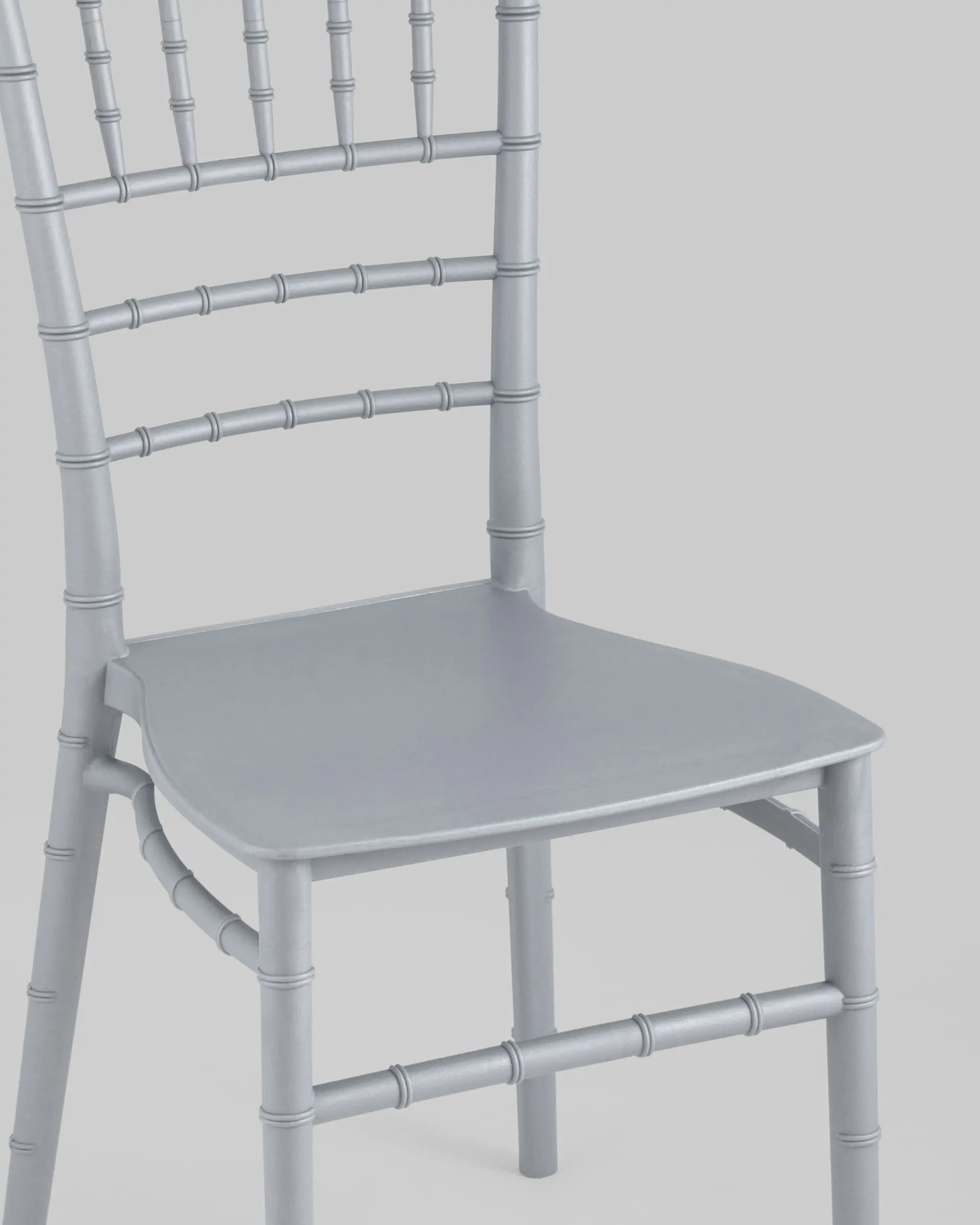 Стул Chiavari (Кьявари) пластик серебряный