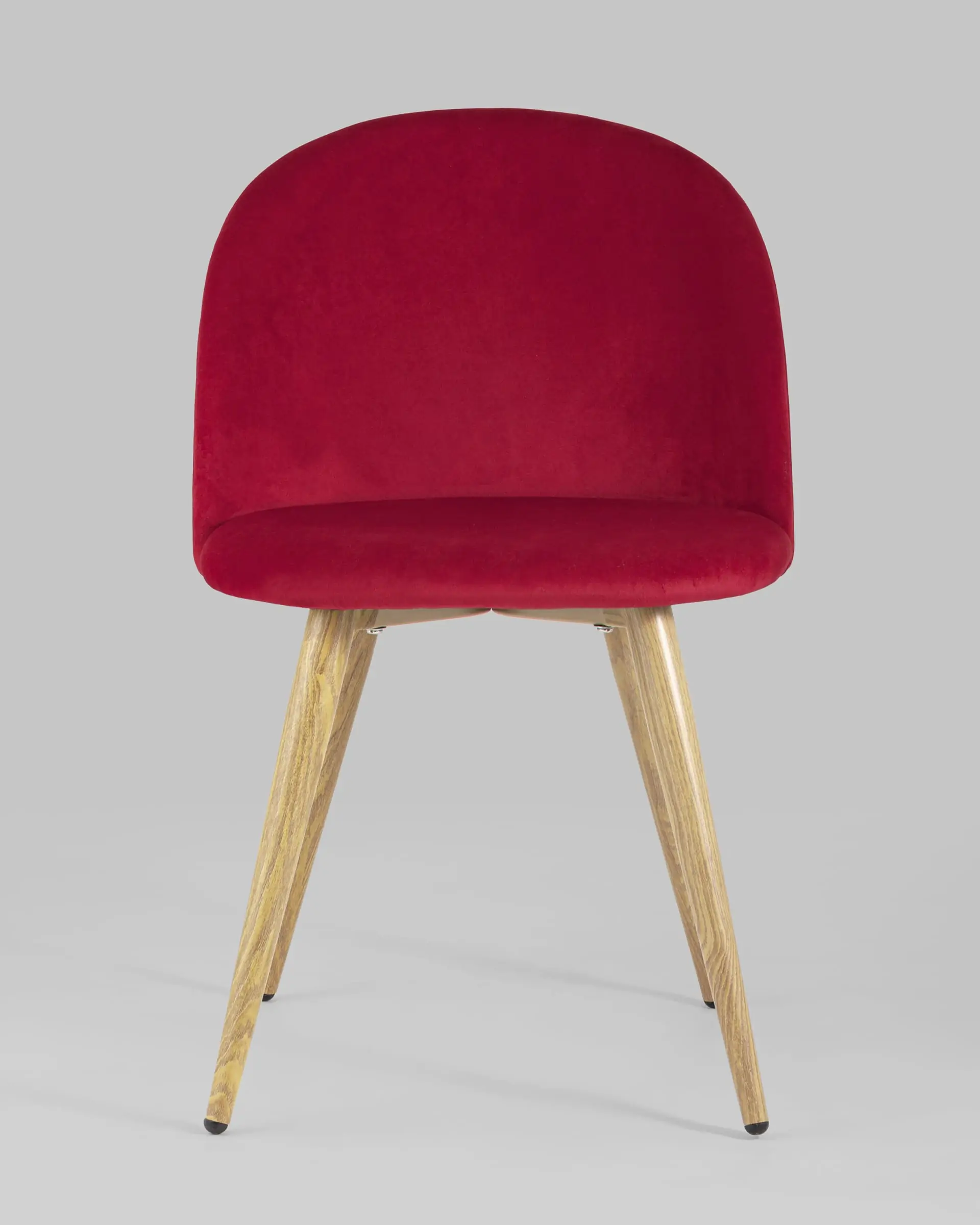 Обеденная группа стол Берген 120-180*80, 4 стула Лион велюр красный