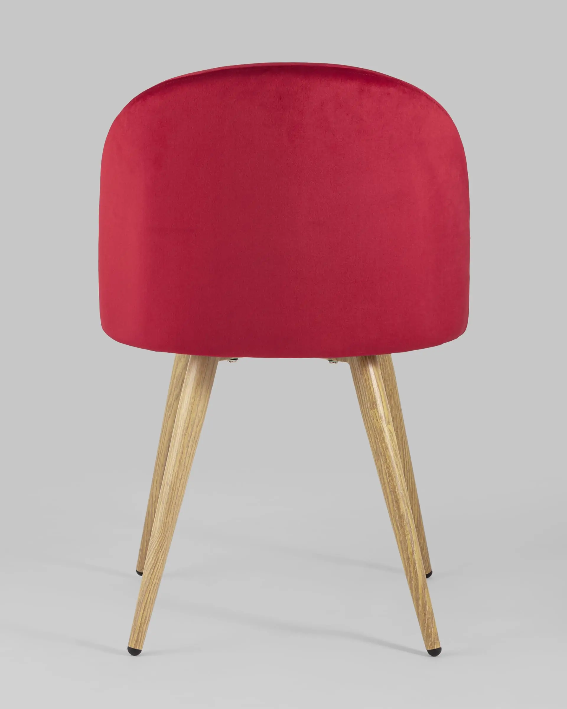 Обеденная группа стол Берген 120-180*80, 4 стула Лион велюр красный