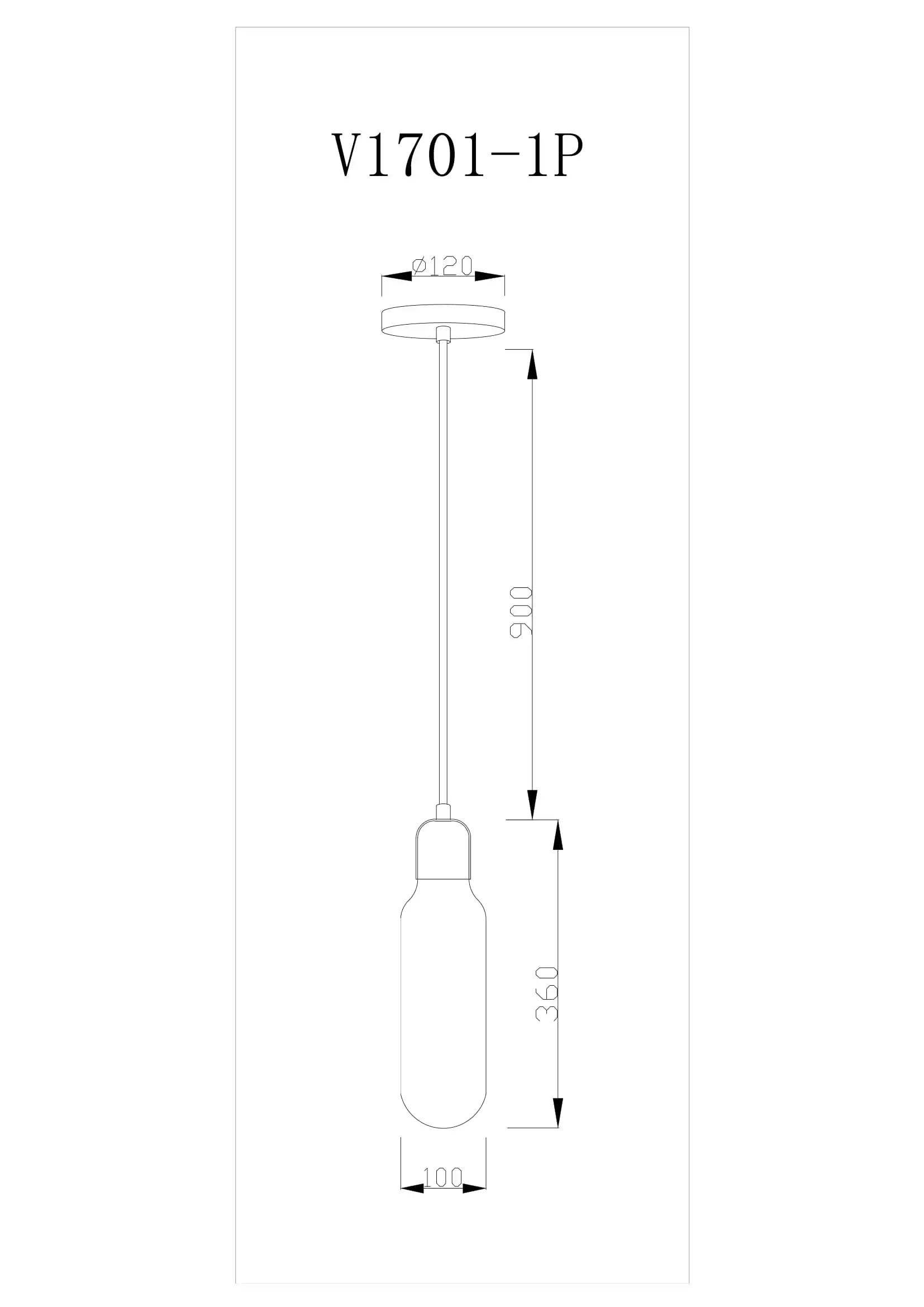 Подвесной светильник Moderli V1701-1P One