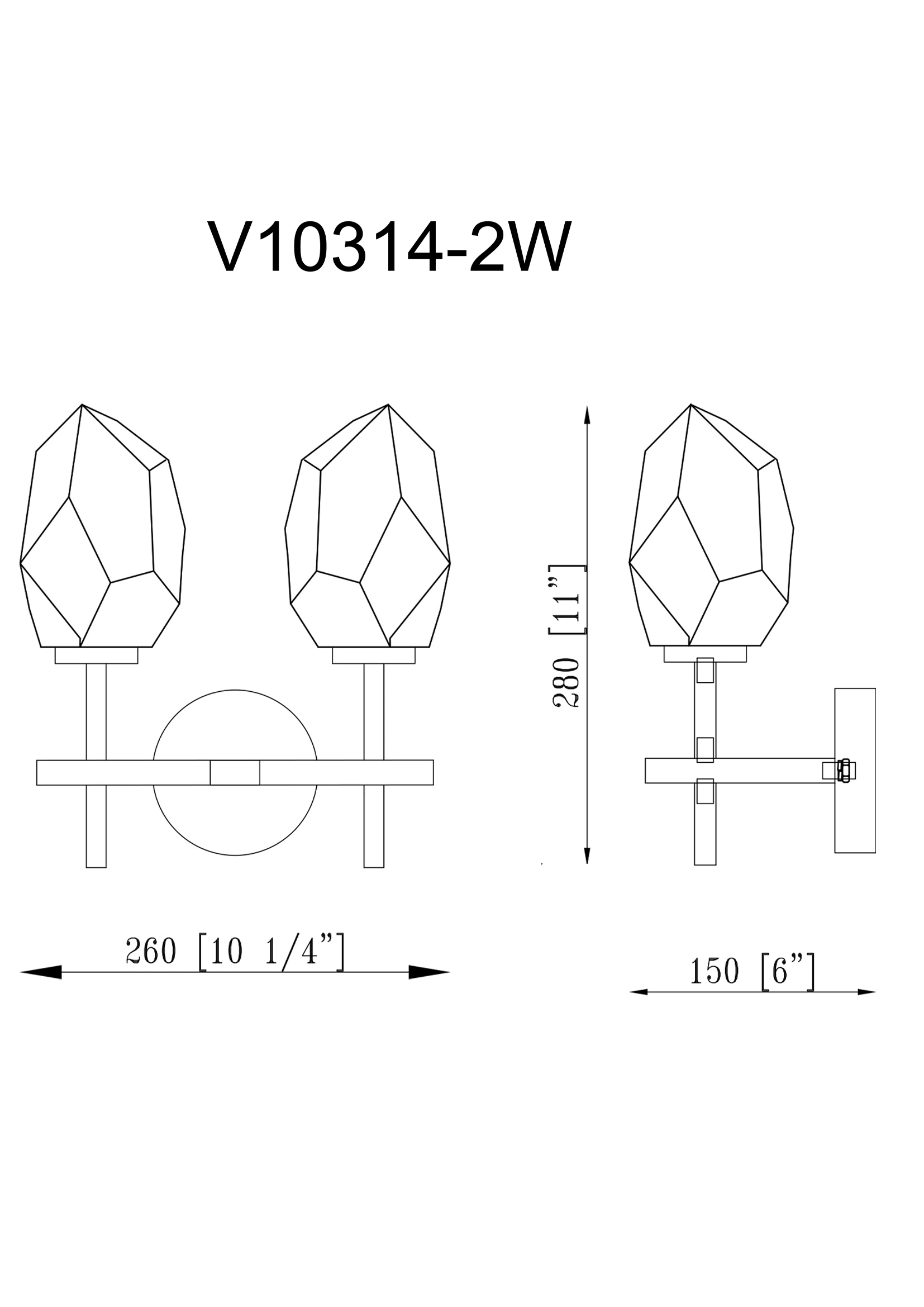 Бра Moderli V10314-2W Catris