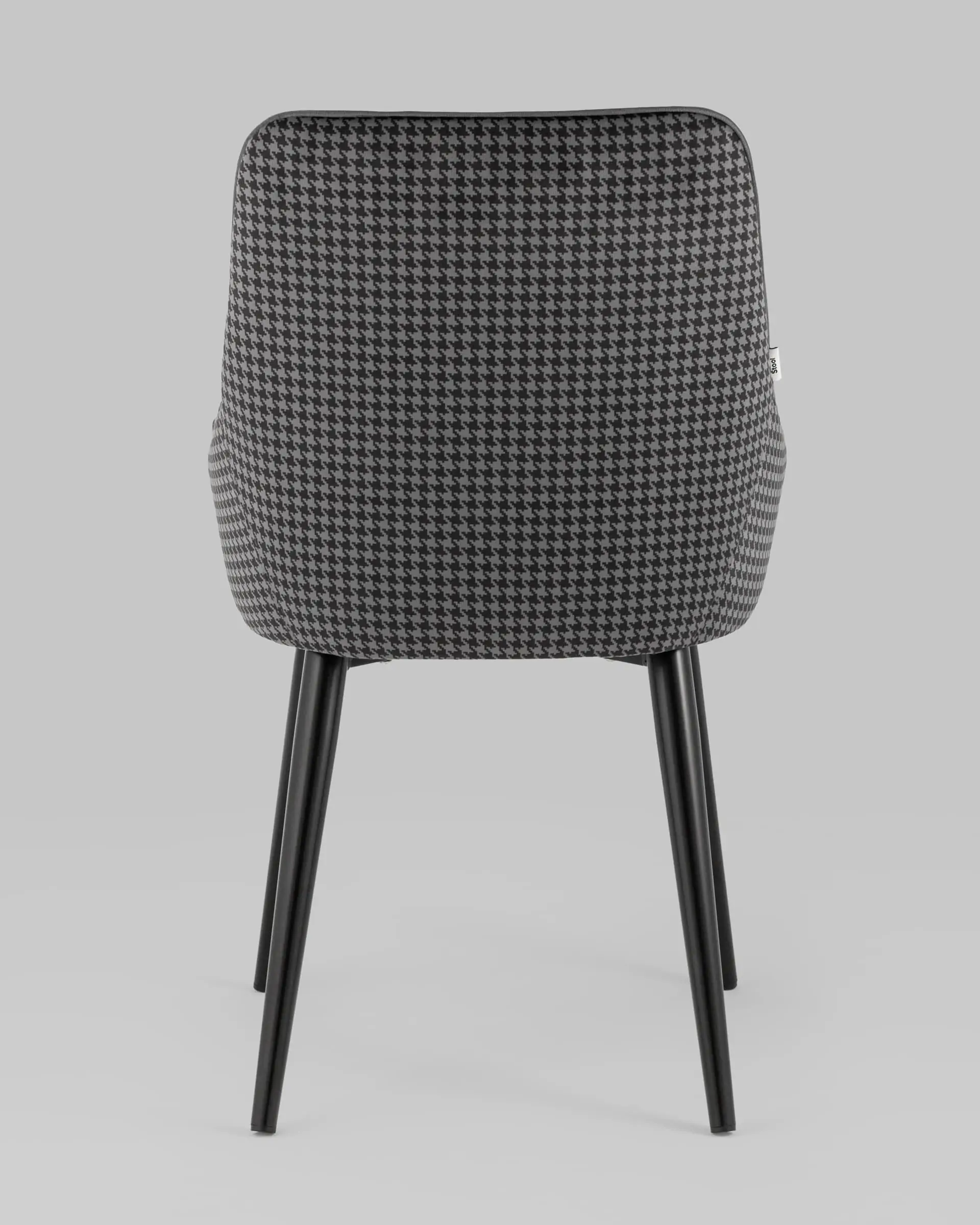 Стул Джоан велюр серый гусиная лапка