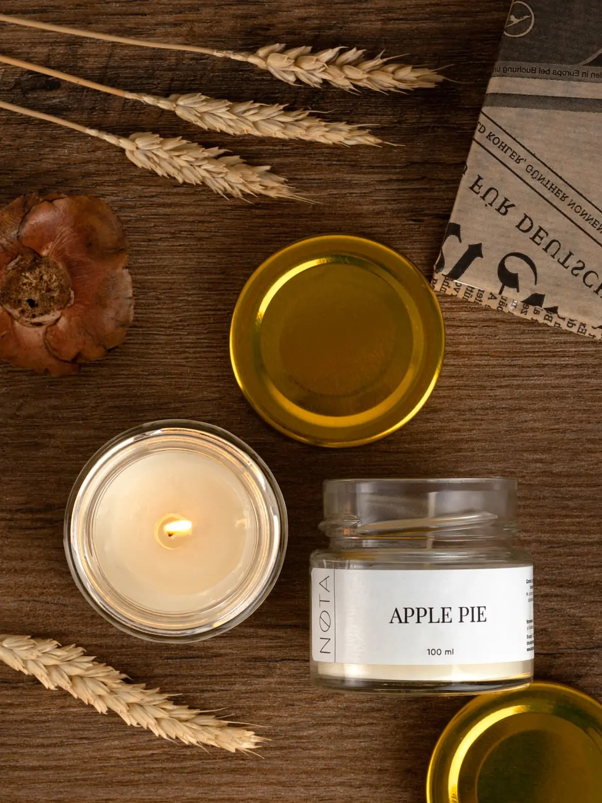 Свеча ароматическая Nota Apple pie, 100 мл