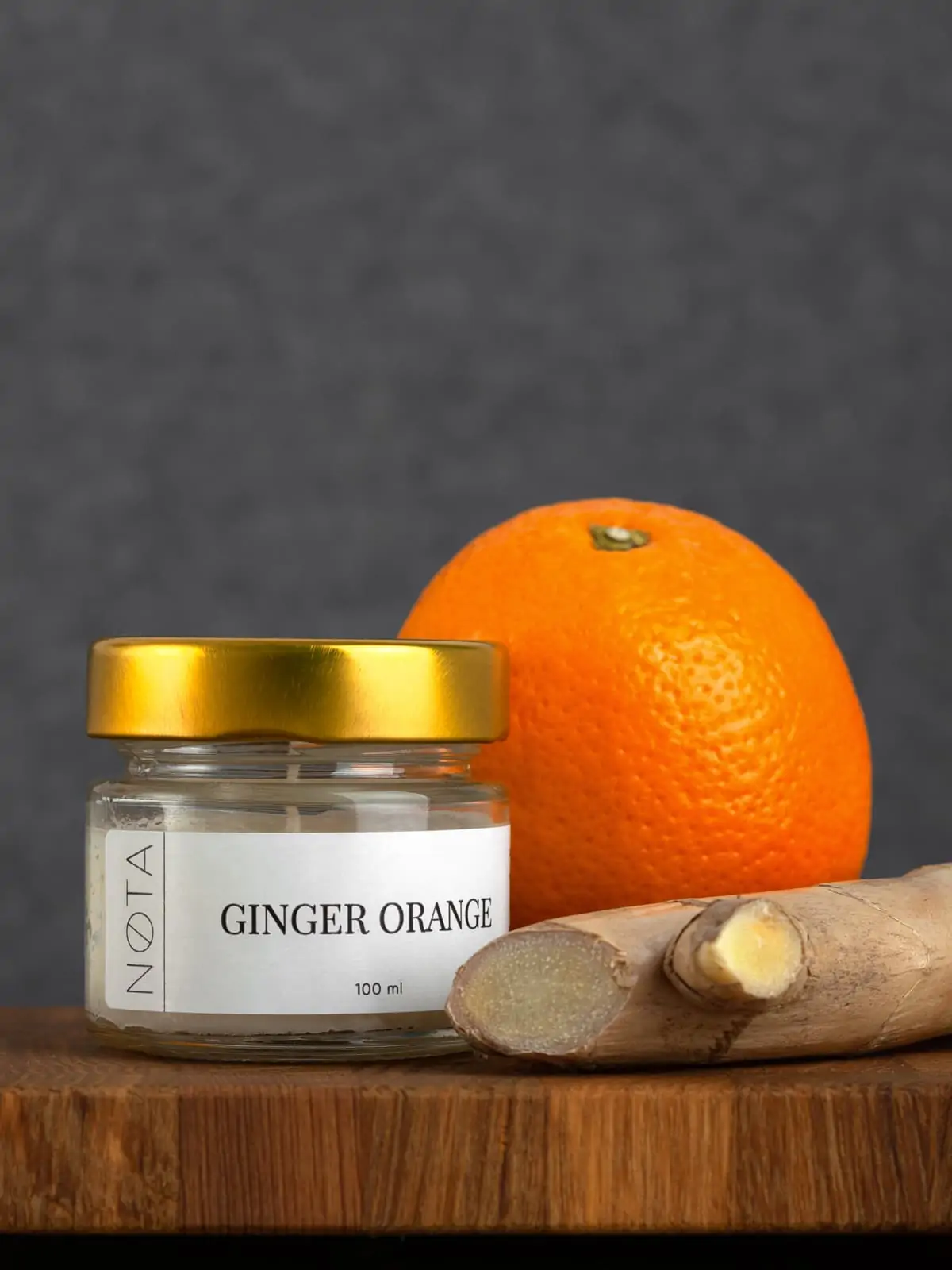 Свеча ароматическая Nota Ginger orange, 100 мл