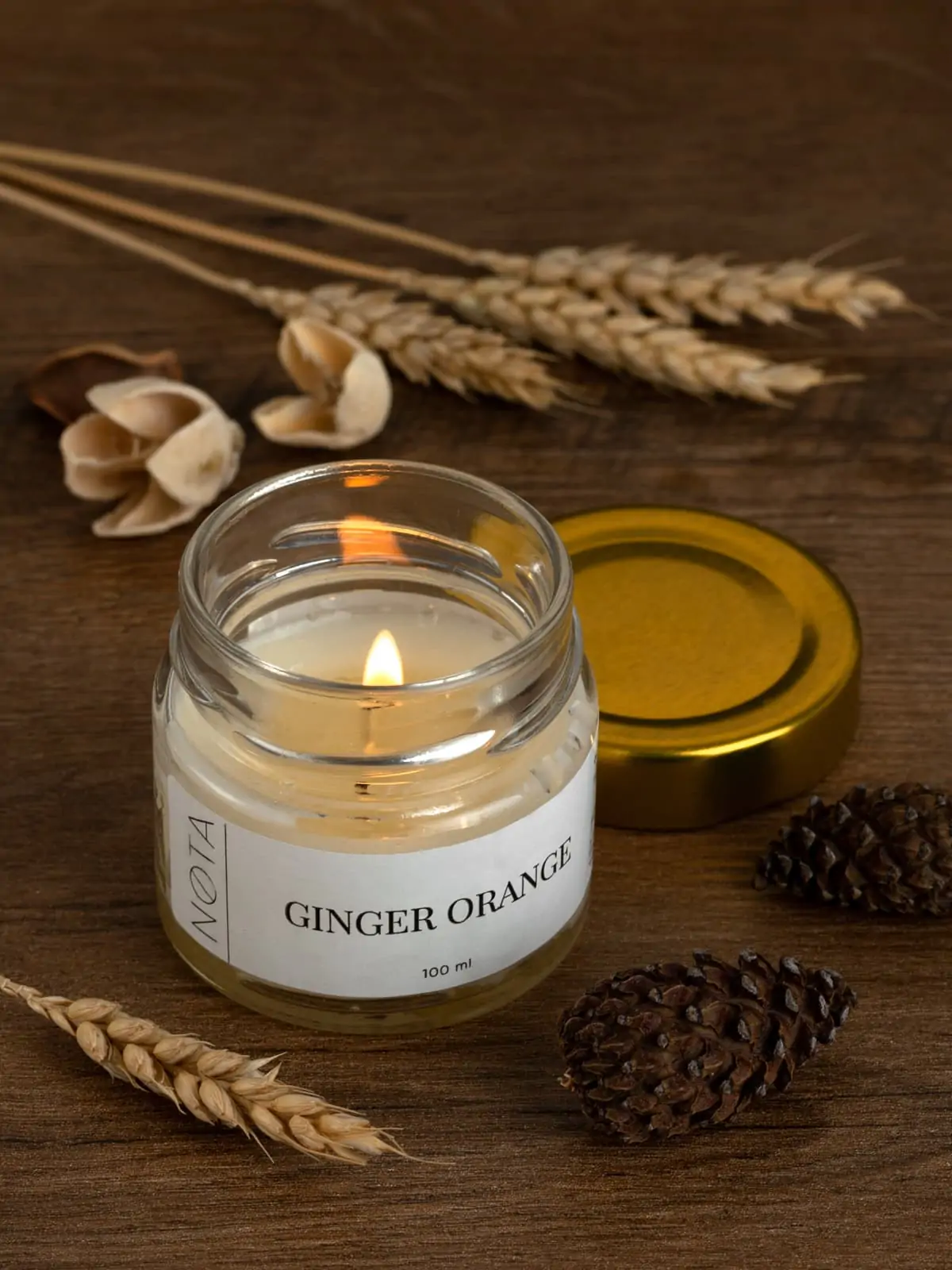 Свеча ароматическая Nota Ginger orange, 100 мл