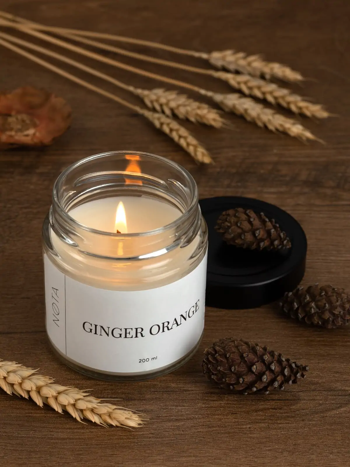 Свеча ароматическая Nota Ginger orange, 200 мл