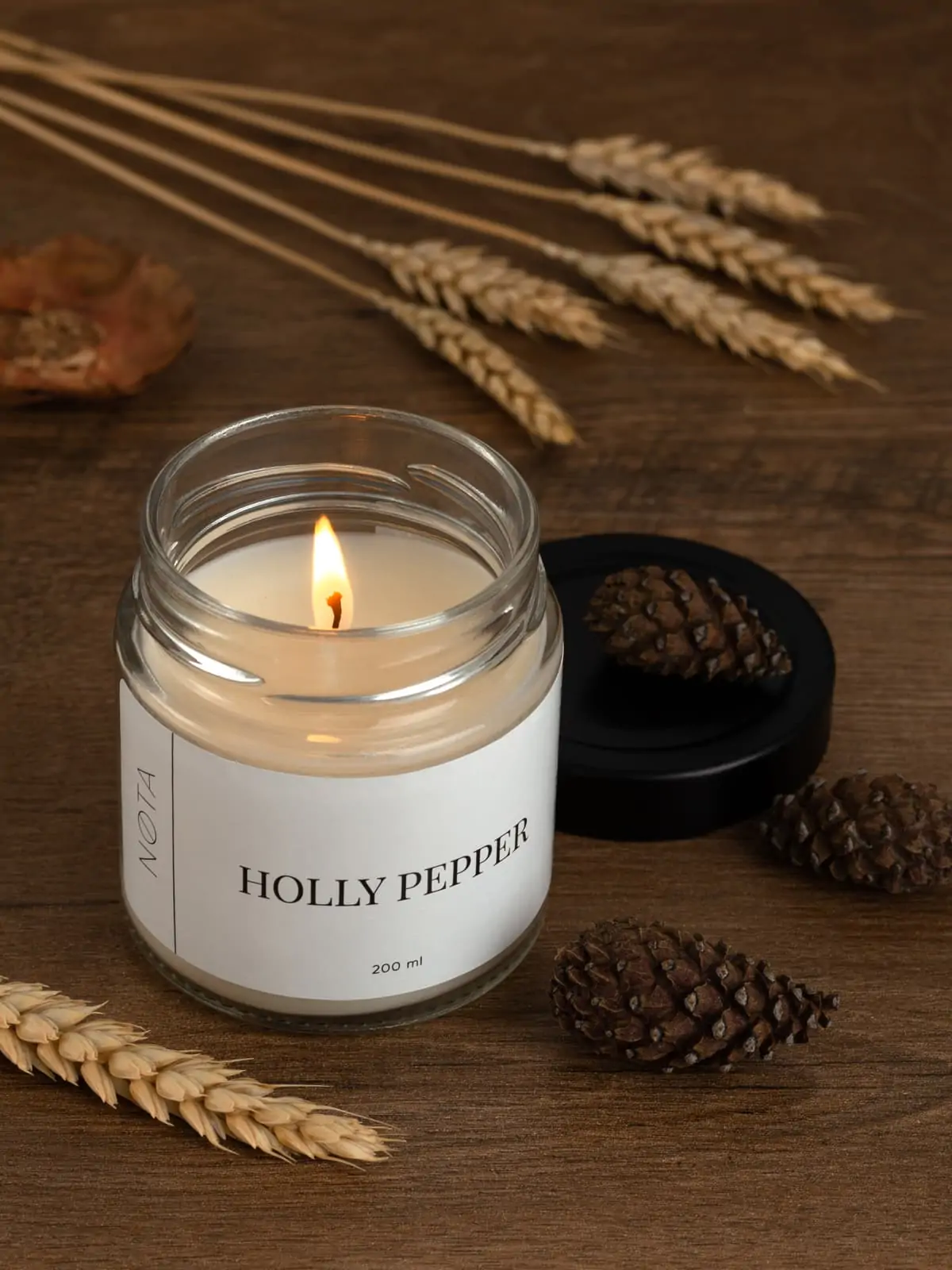 Свеча ароматическая Nota Holly pepper, 200 мл
