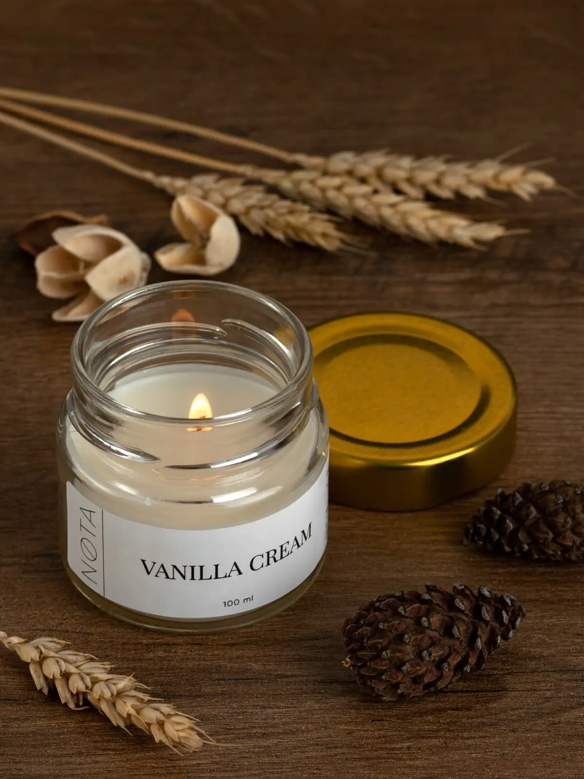 Свеча ароматическая Nota Vanilla cream, 100 мл