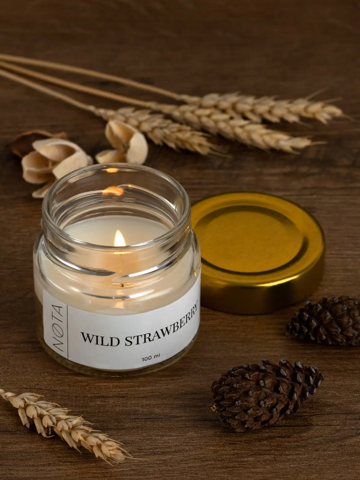 Свеча ароматическая Nota Wild strawberry, 100 мл
