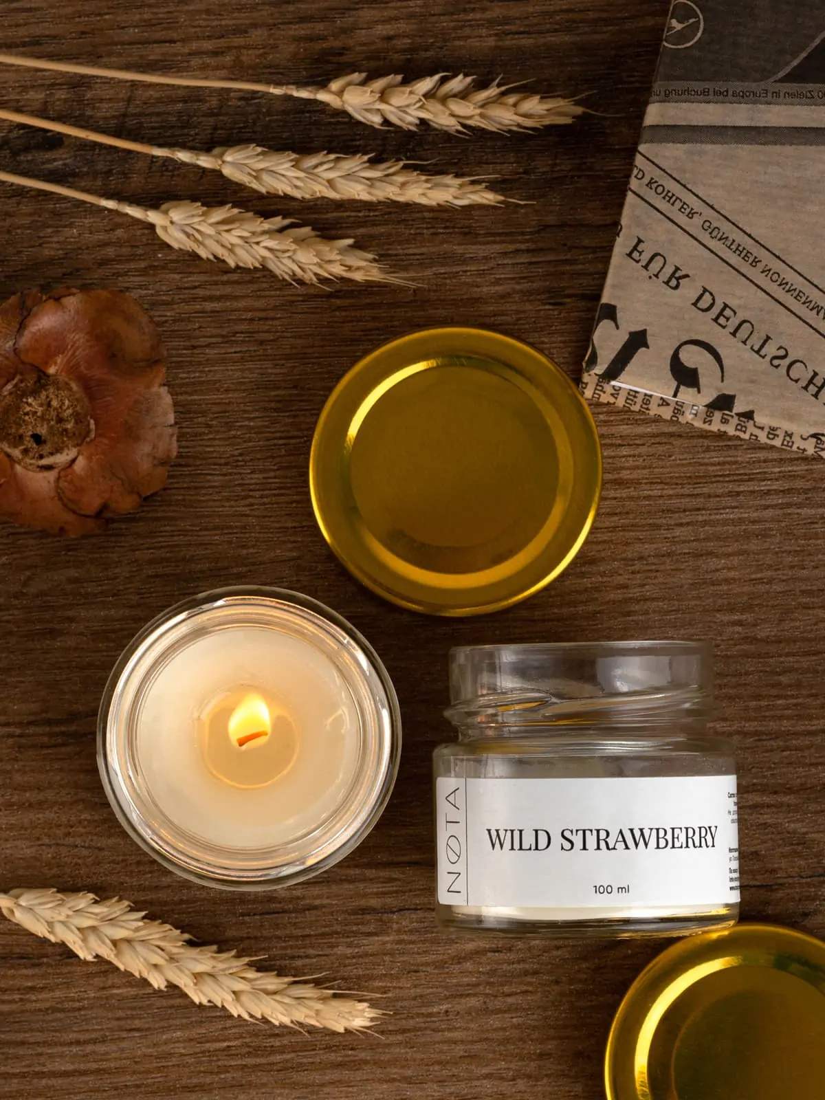 Свеча ароматическая Nota Wild strawberry, 100 мл