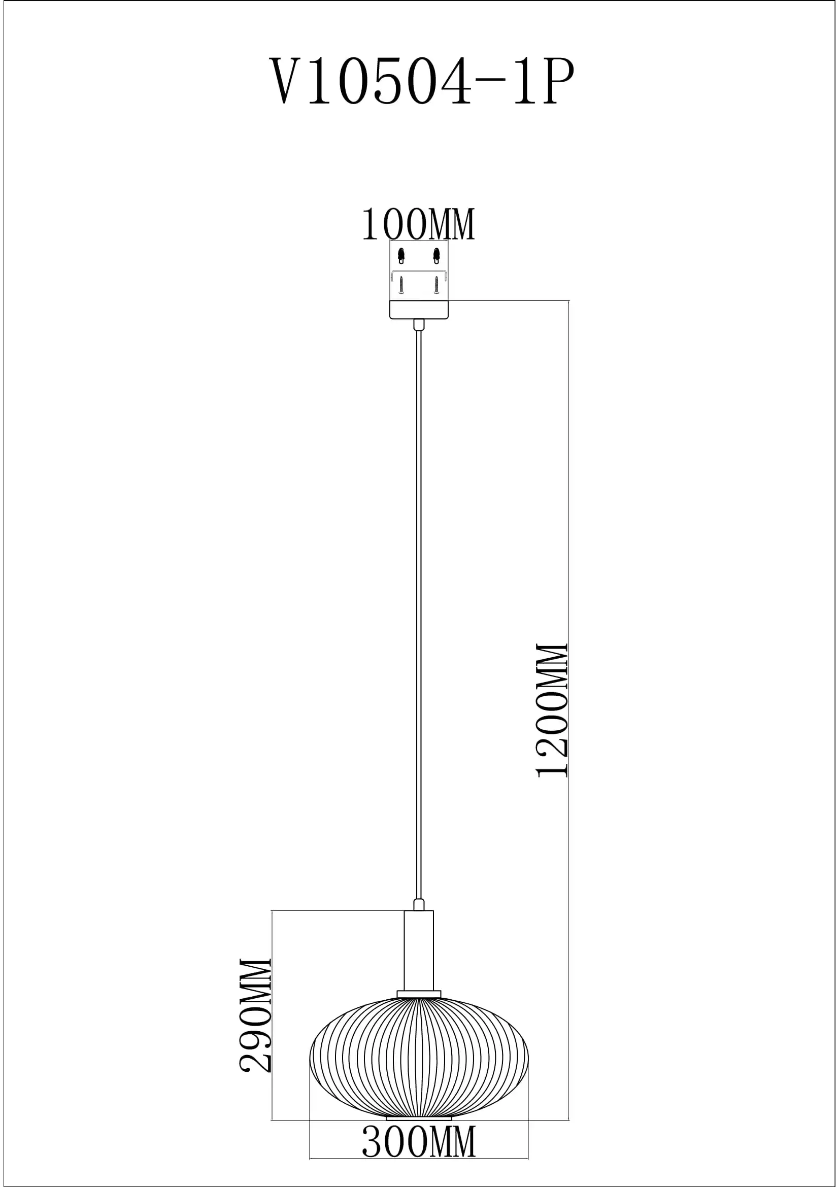 Светильник подвесной Moderli V10504-1P Boise