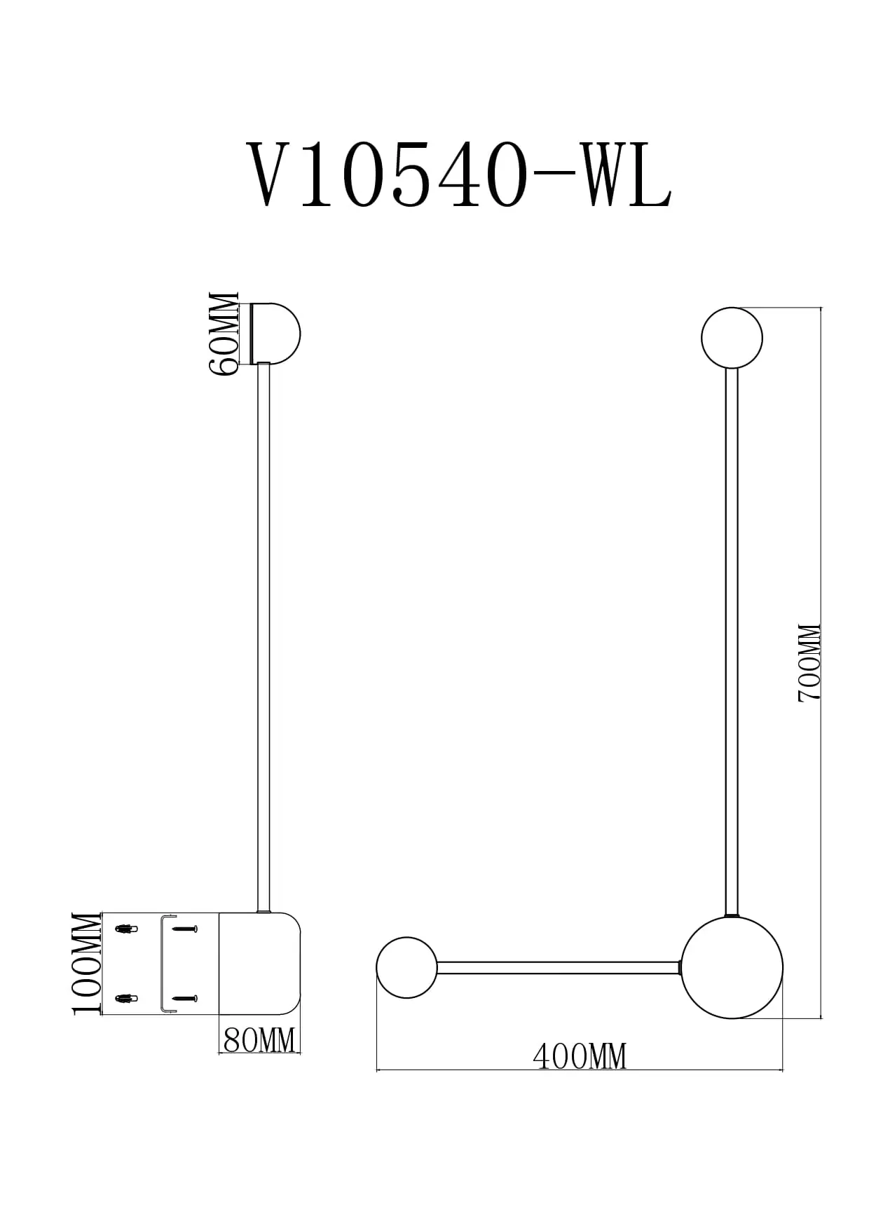Светильник настенный светодиодный Moderli V10540-WL Provo
