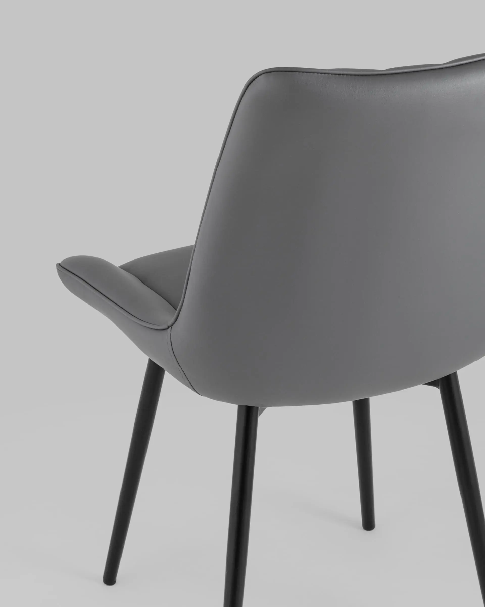 Стул Дарвин экокожа серый