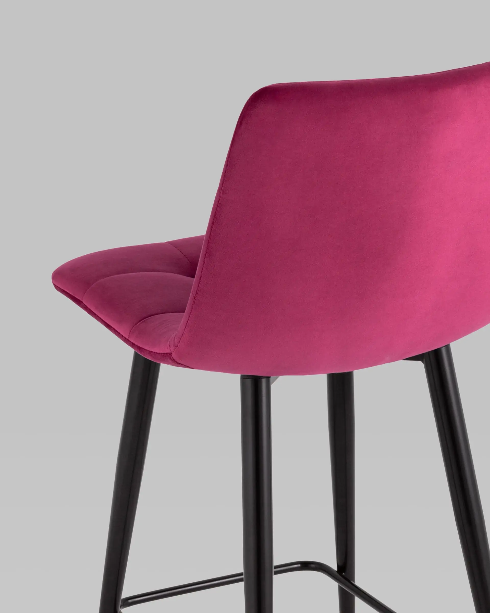 Стул полубарный Джанго велюр винный высота сиденья 60 см