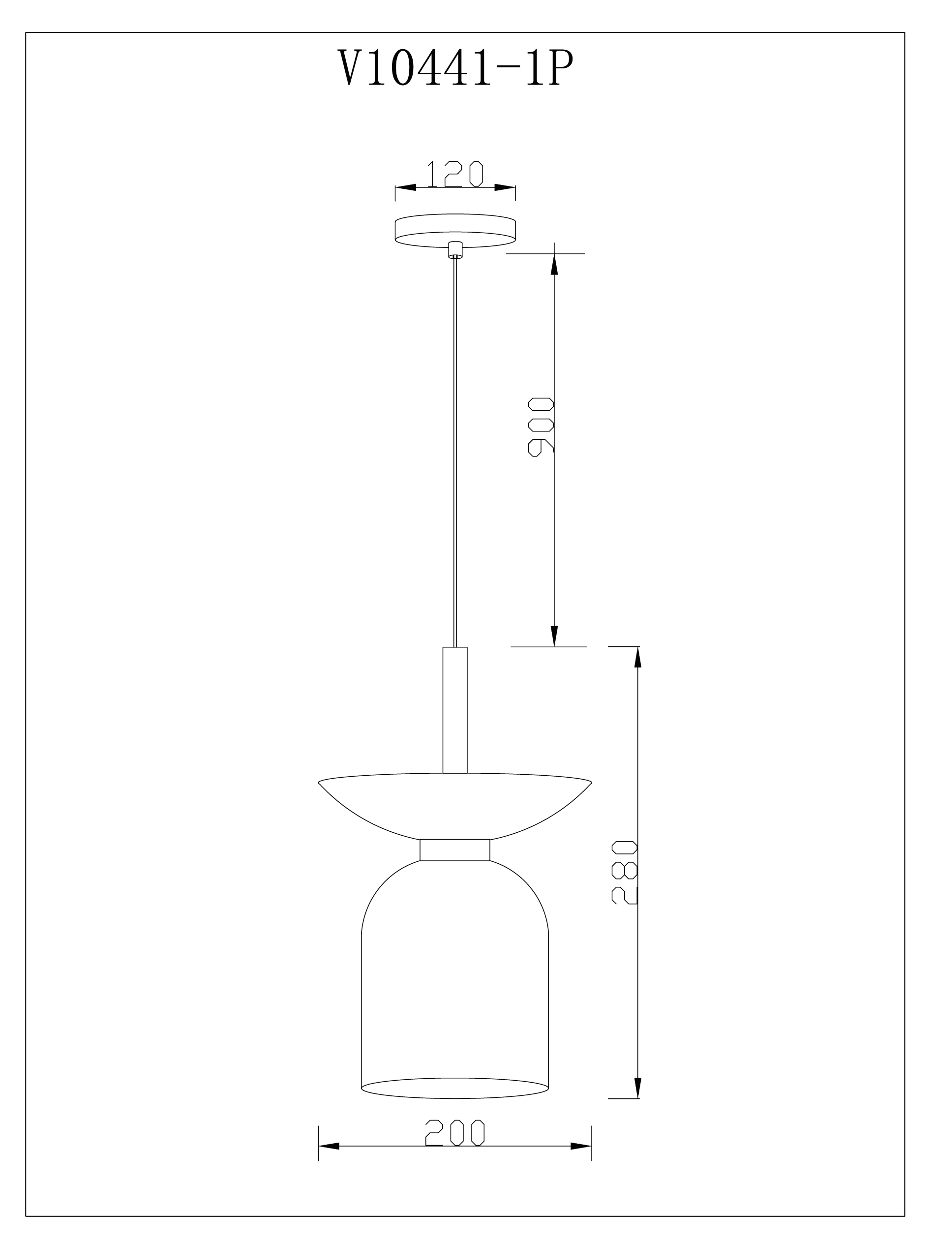 Светильник подвесной Moderli V10441-1P Lecce