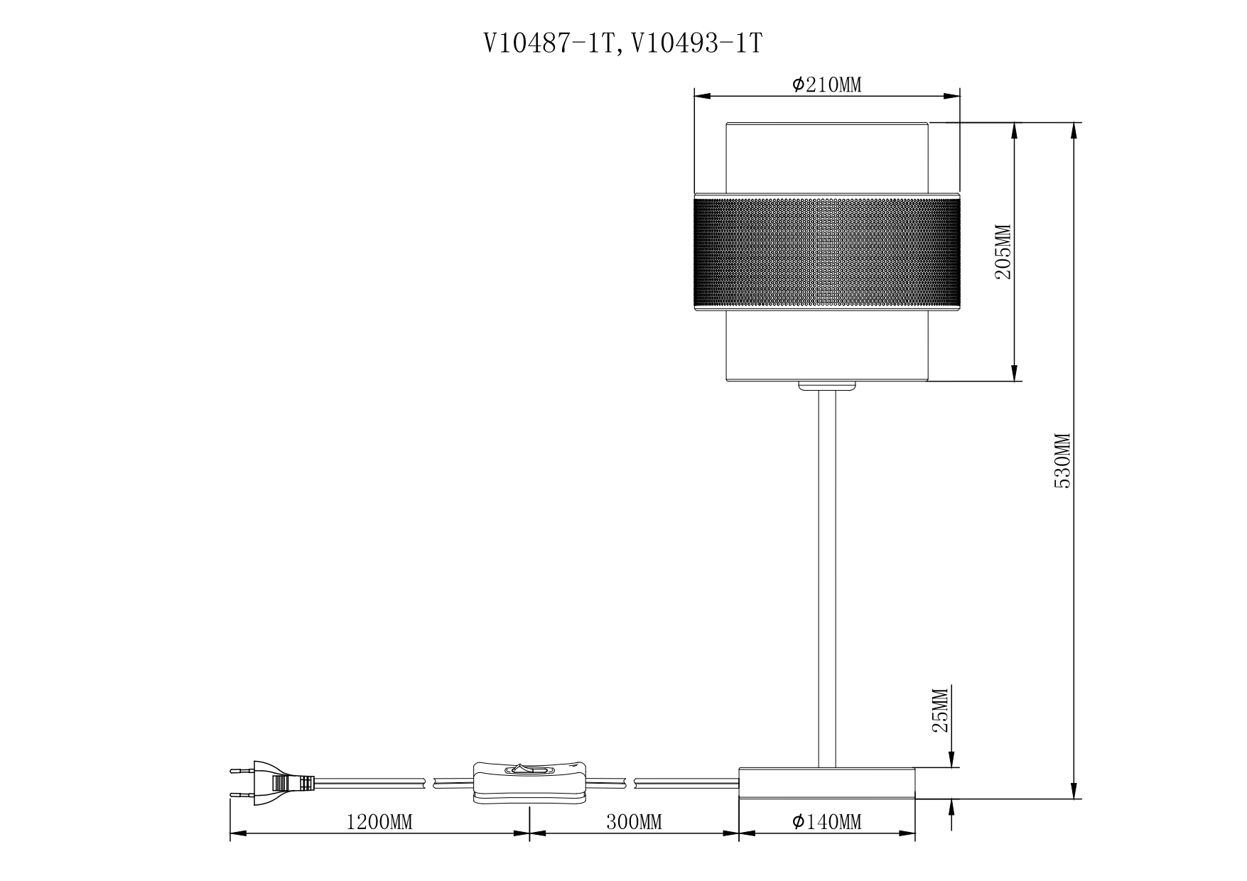 Декоративная лампа настольная Moderli V10487-1T Gela