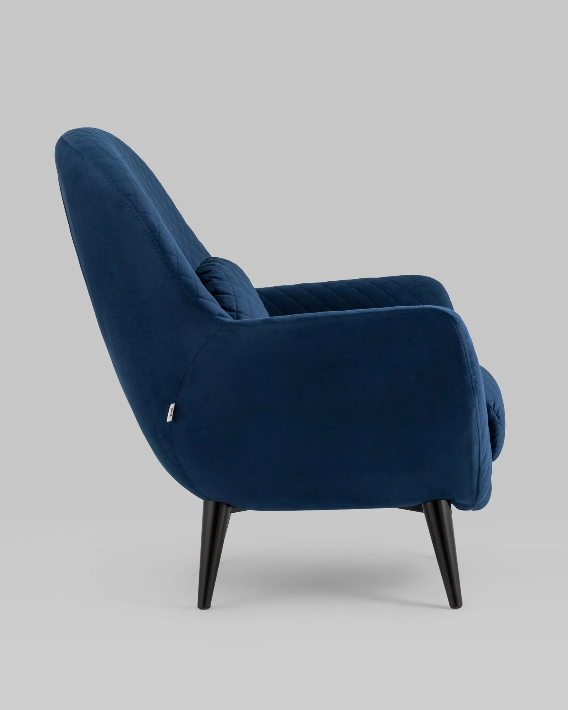 Кресло Карл велюр темно-синий