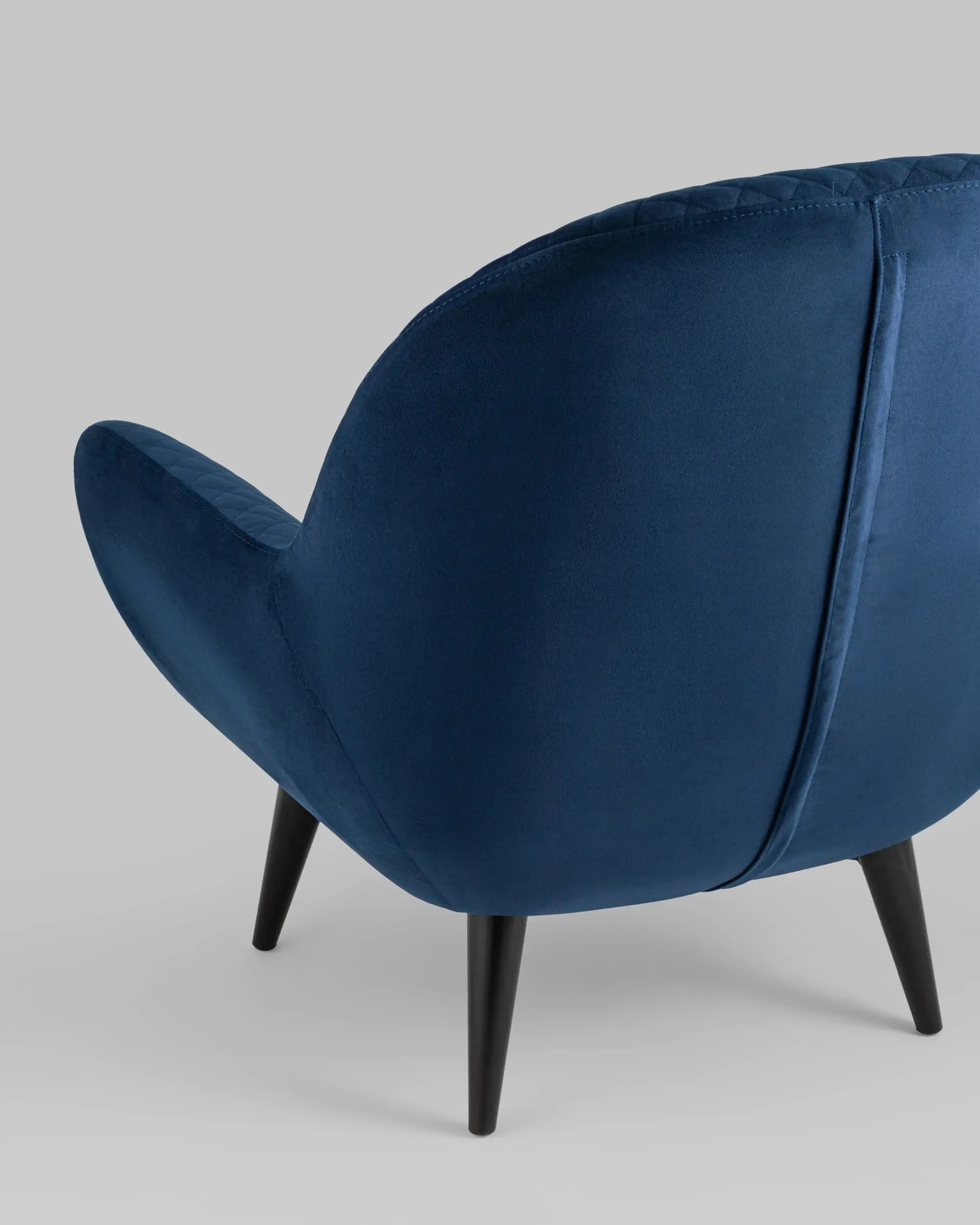 Кресло Карл велюр темно-синий
