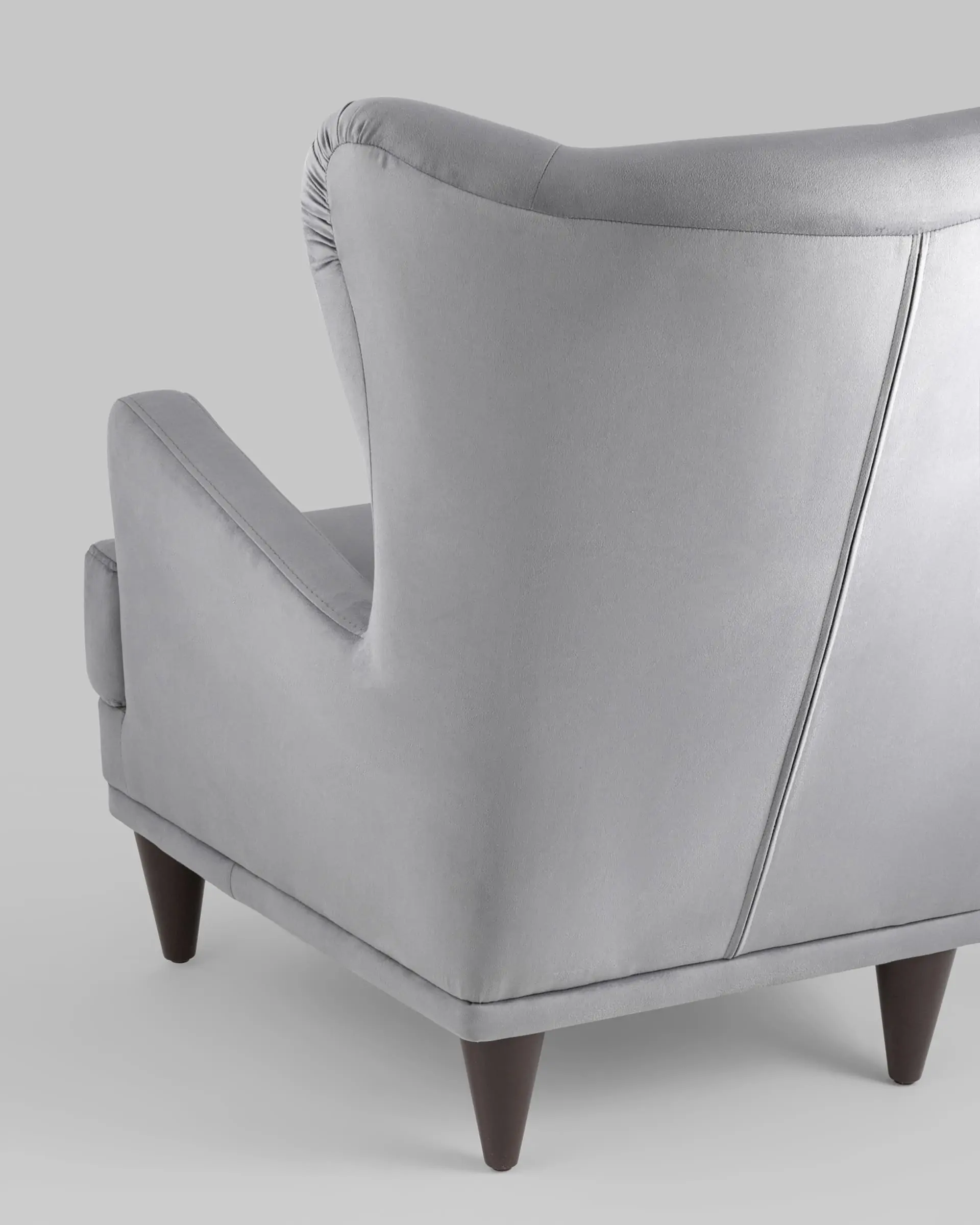 Кресло Скотт велюр серый