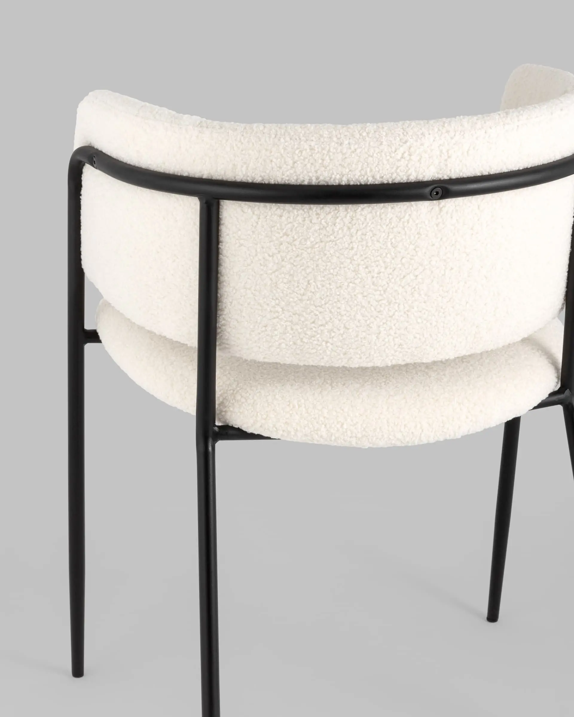 Стул Нэлли ткань букле белый