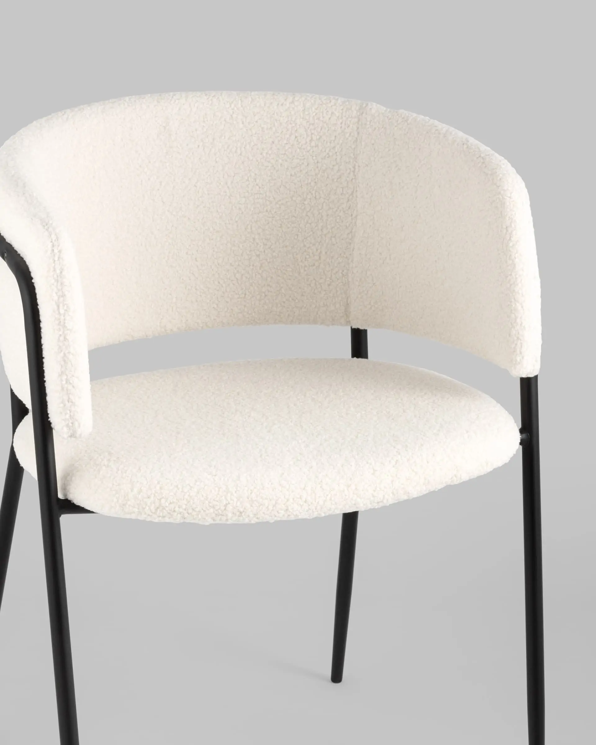 Стул Нэлли ткань букле белый