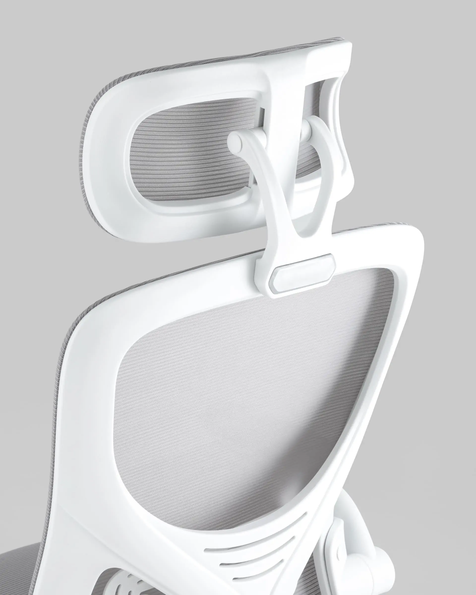 Кресло офисное TopChairs Airone белый с серой сеткой