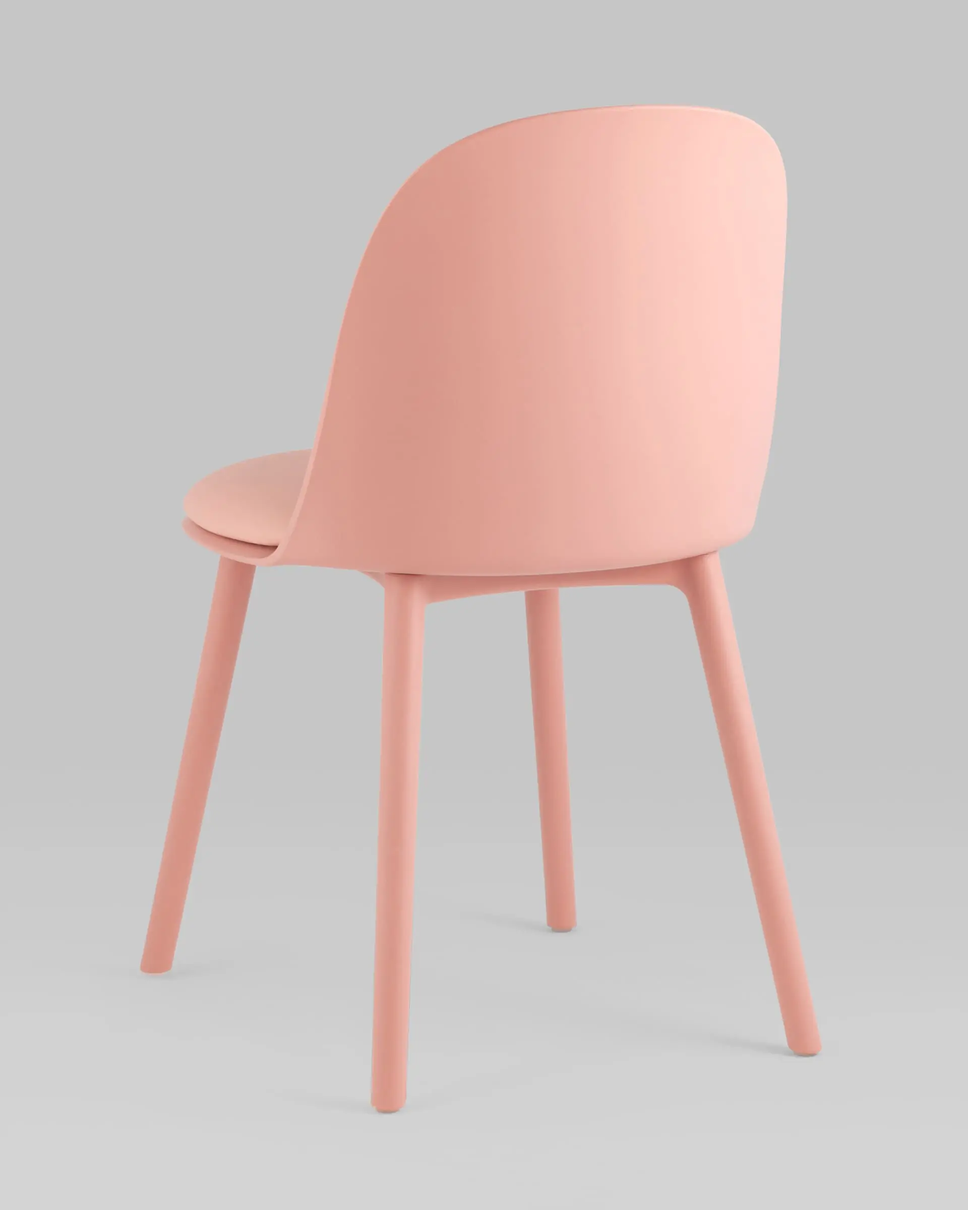 Стул Fog с подушкой пластик пыльно-розовый