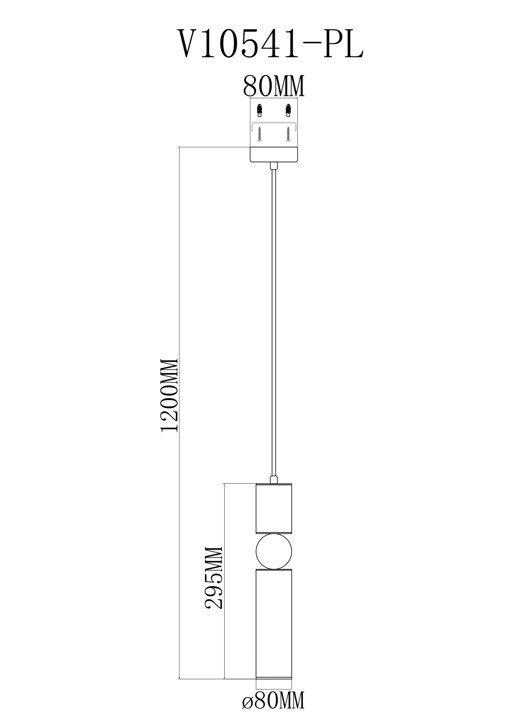 Светильник подвесной Moderli V10541-PL Salem