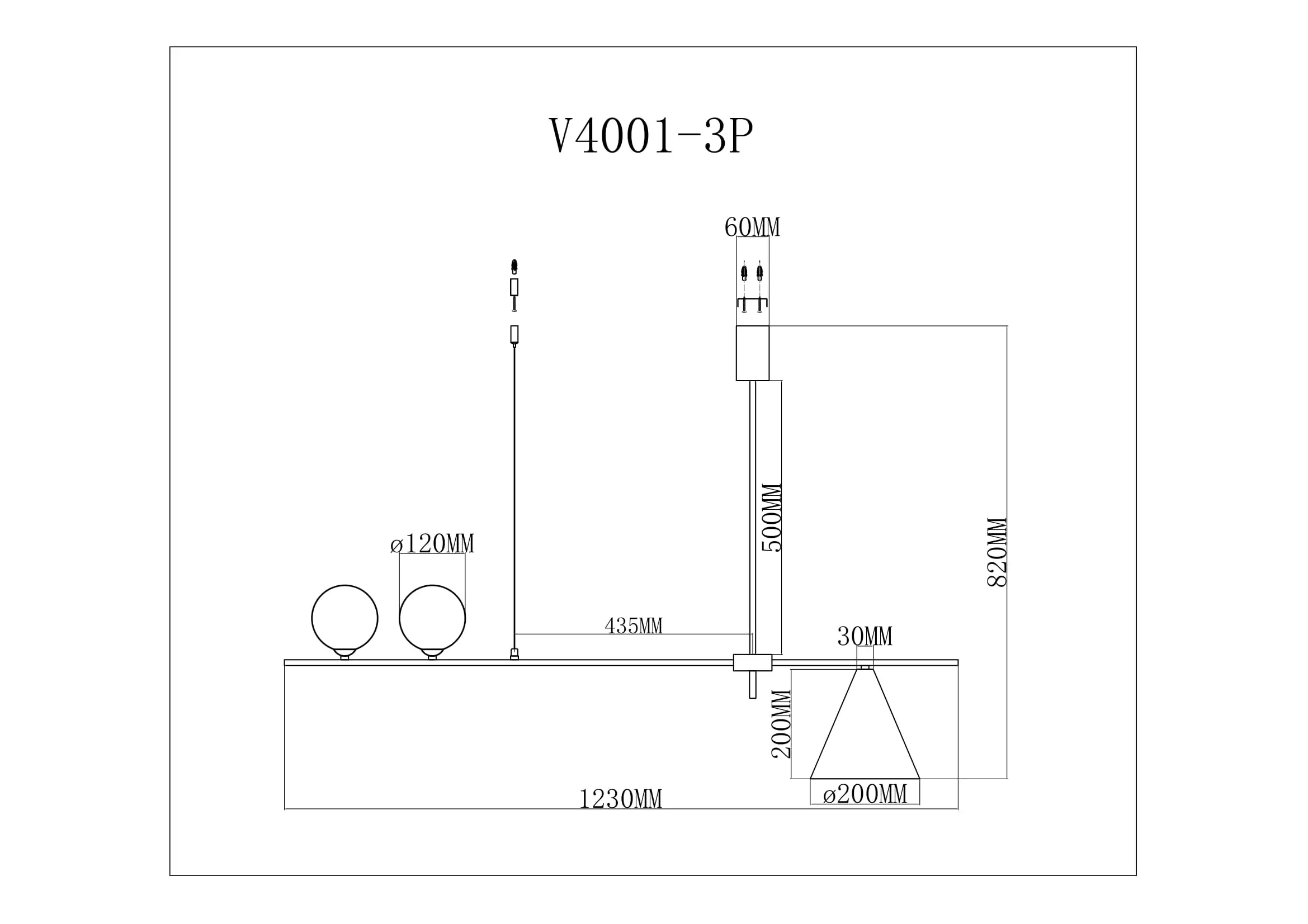 Подвесной светильник Moderli V4001-3P Holly