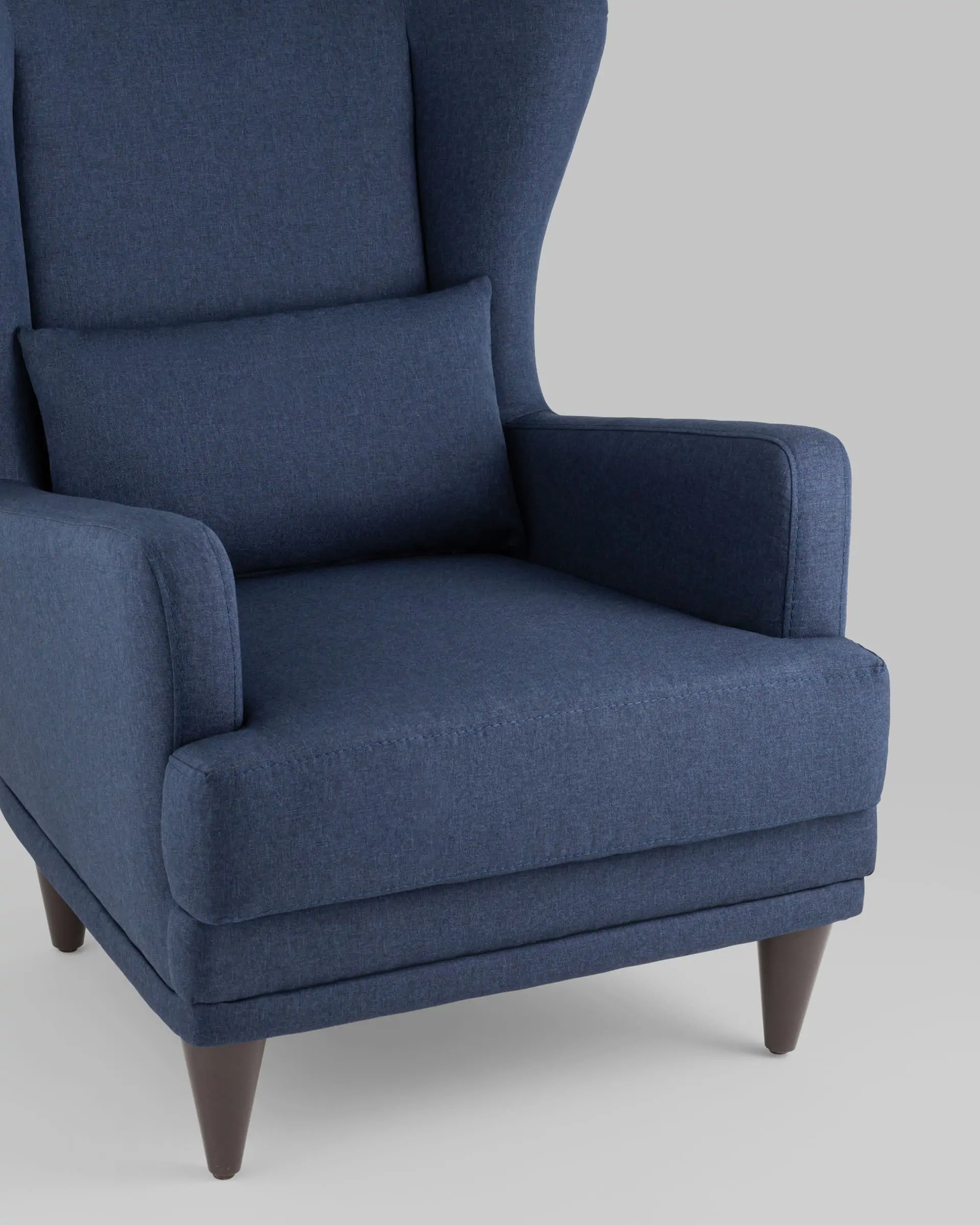 Кресло Скотт рогожка синий