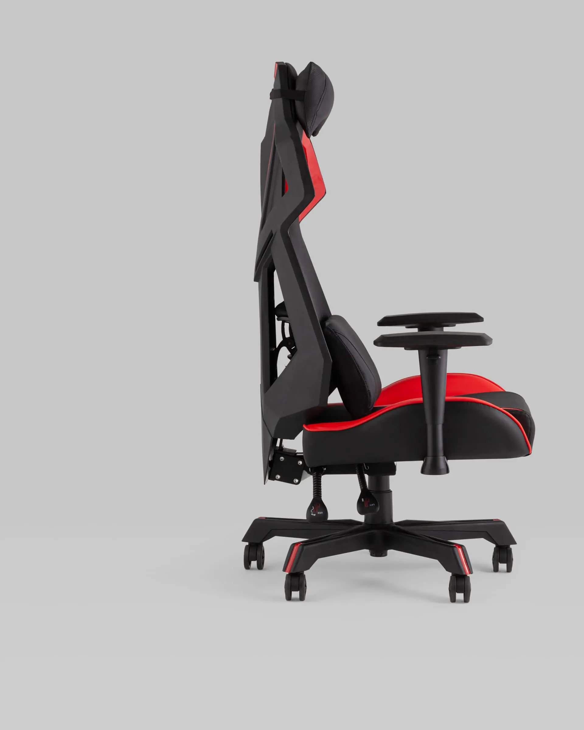 Кресло спортивное TopChairs Рэтчэт красный с высокой спинкой