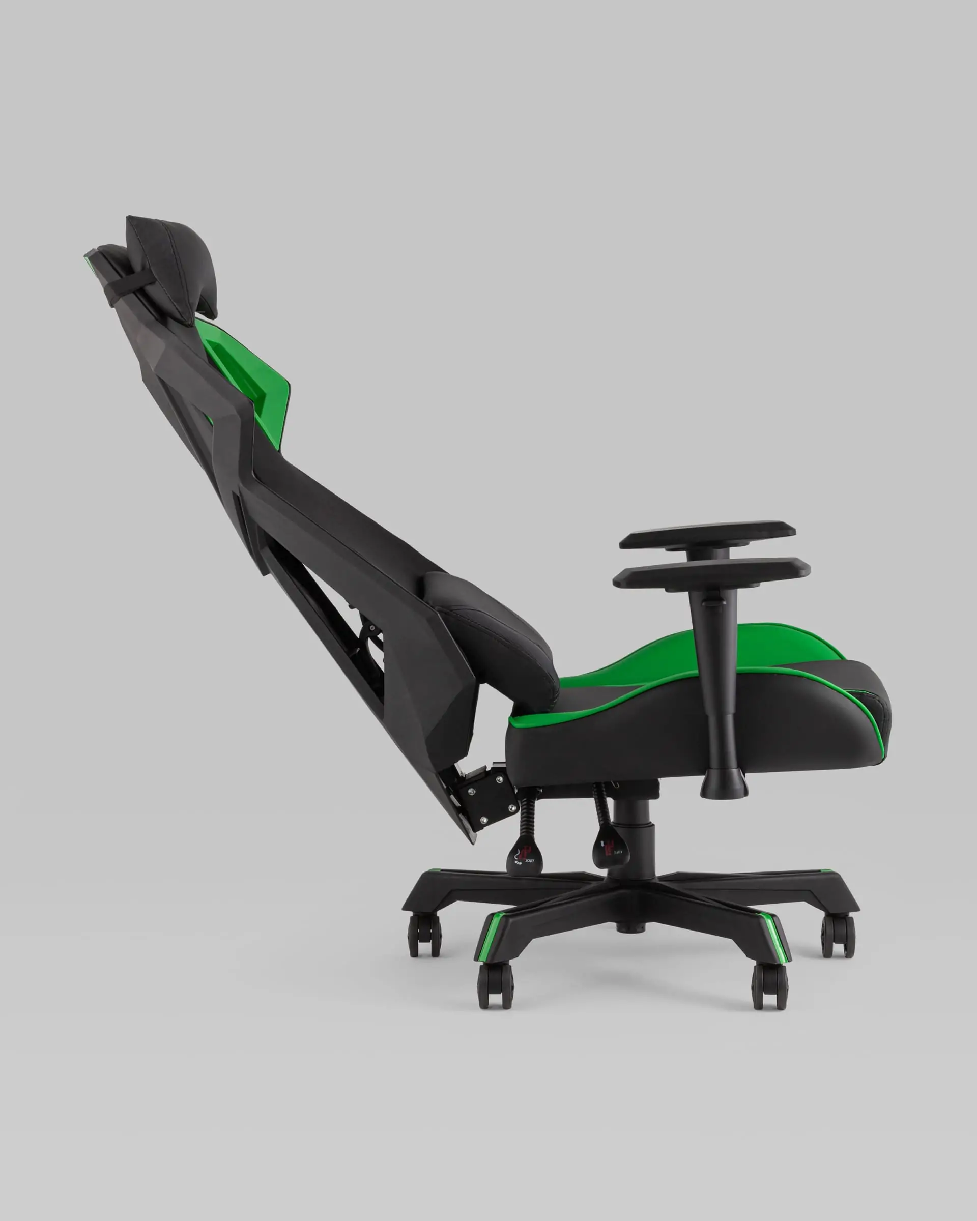 Кресло спортивное TopChairs Рэтчэт зеленый с высокой спинкой