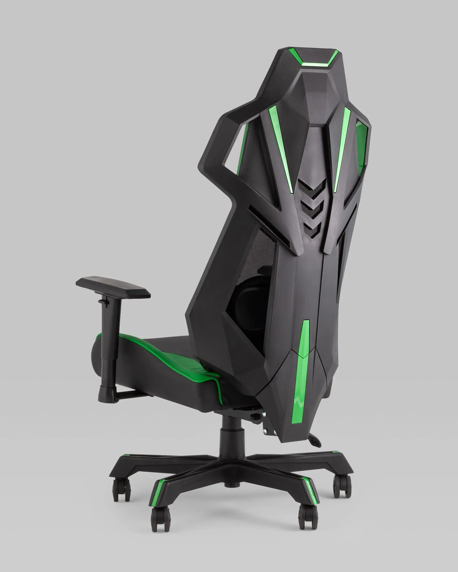 Кресло спортивное TopChairs Рэтчэт зеленый с высокой спинкой