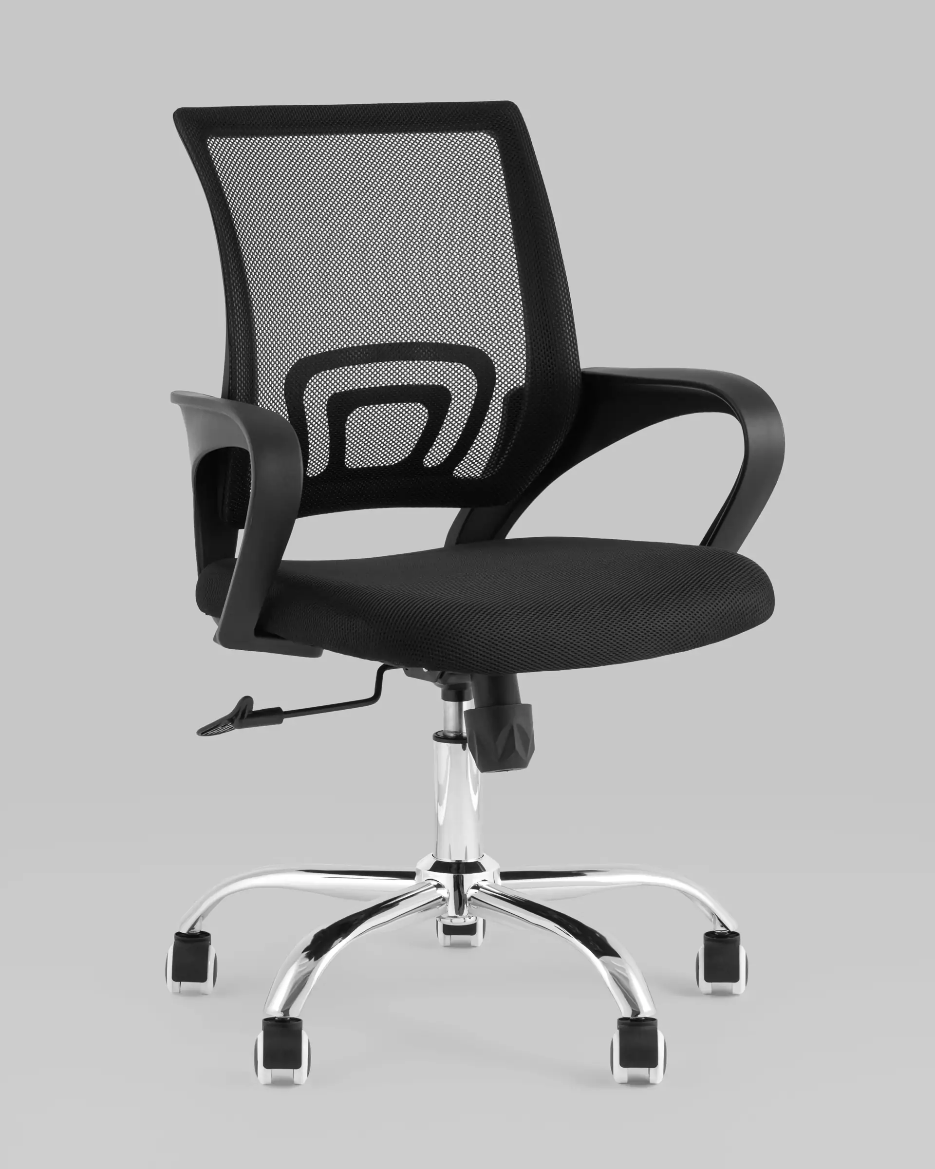 Кресло офисное TopChairs Simple New черный, набор 2 шт спинка сетка